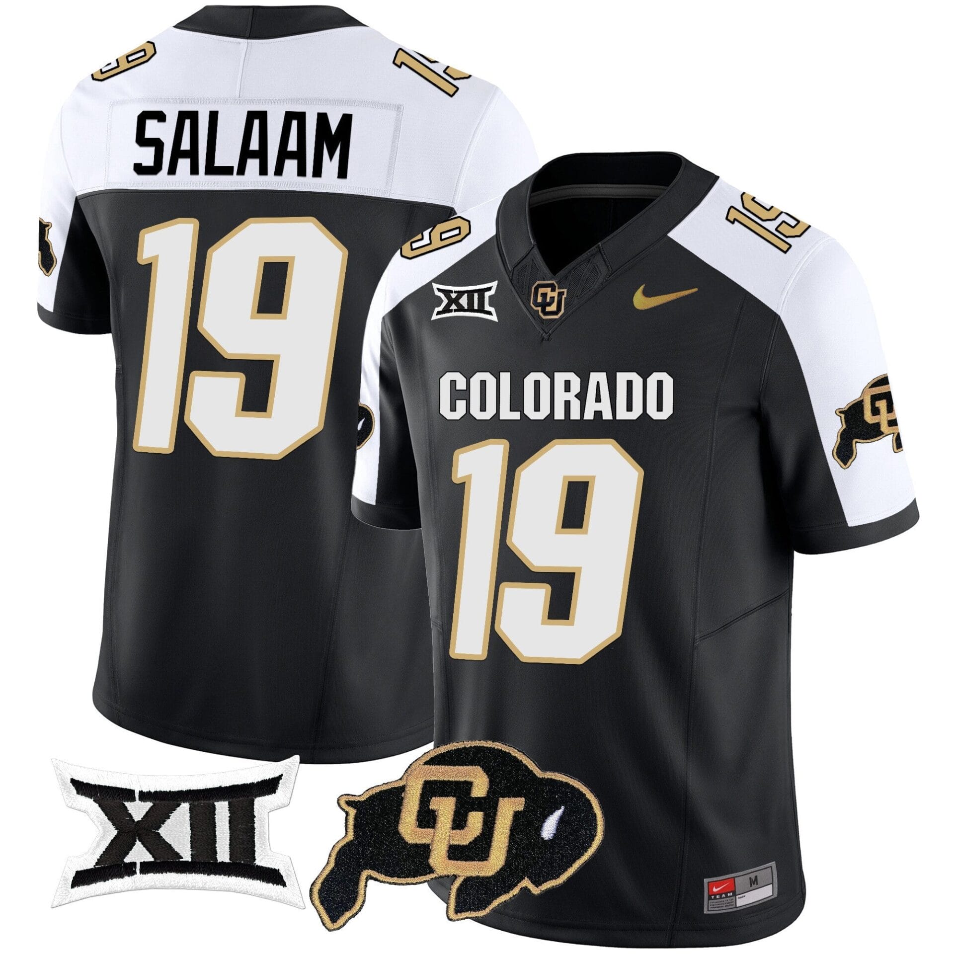 Colorado Buffaloes Vapor Limited Jersey V2 - Big 12 XII Patch - All Stitched - Image 5