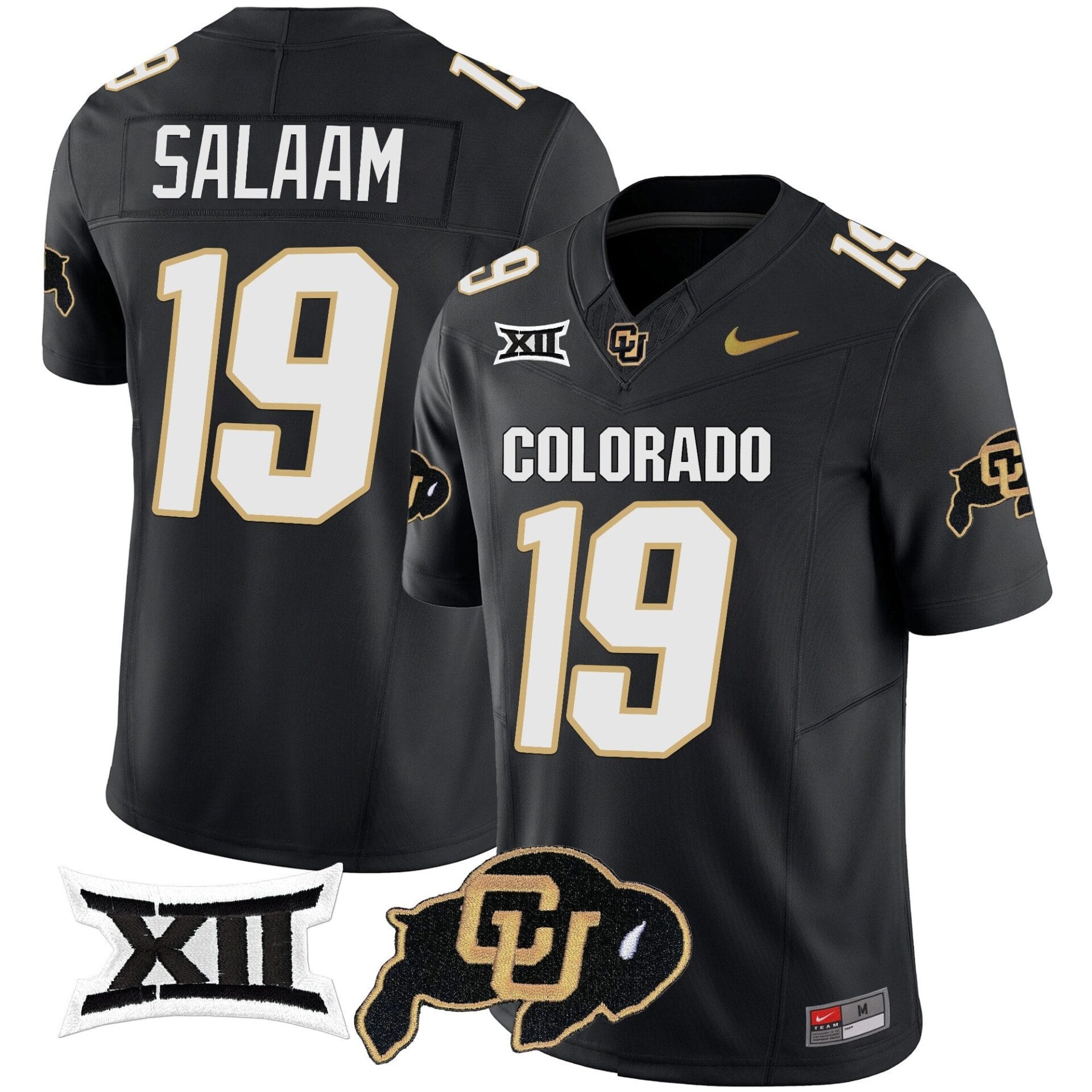 Colorado Buffaloes Vapor Limited Jersey V2 - Big 12 XII Patch - All Stitched - Image 13