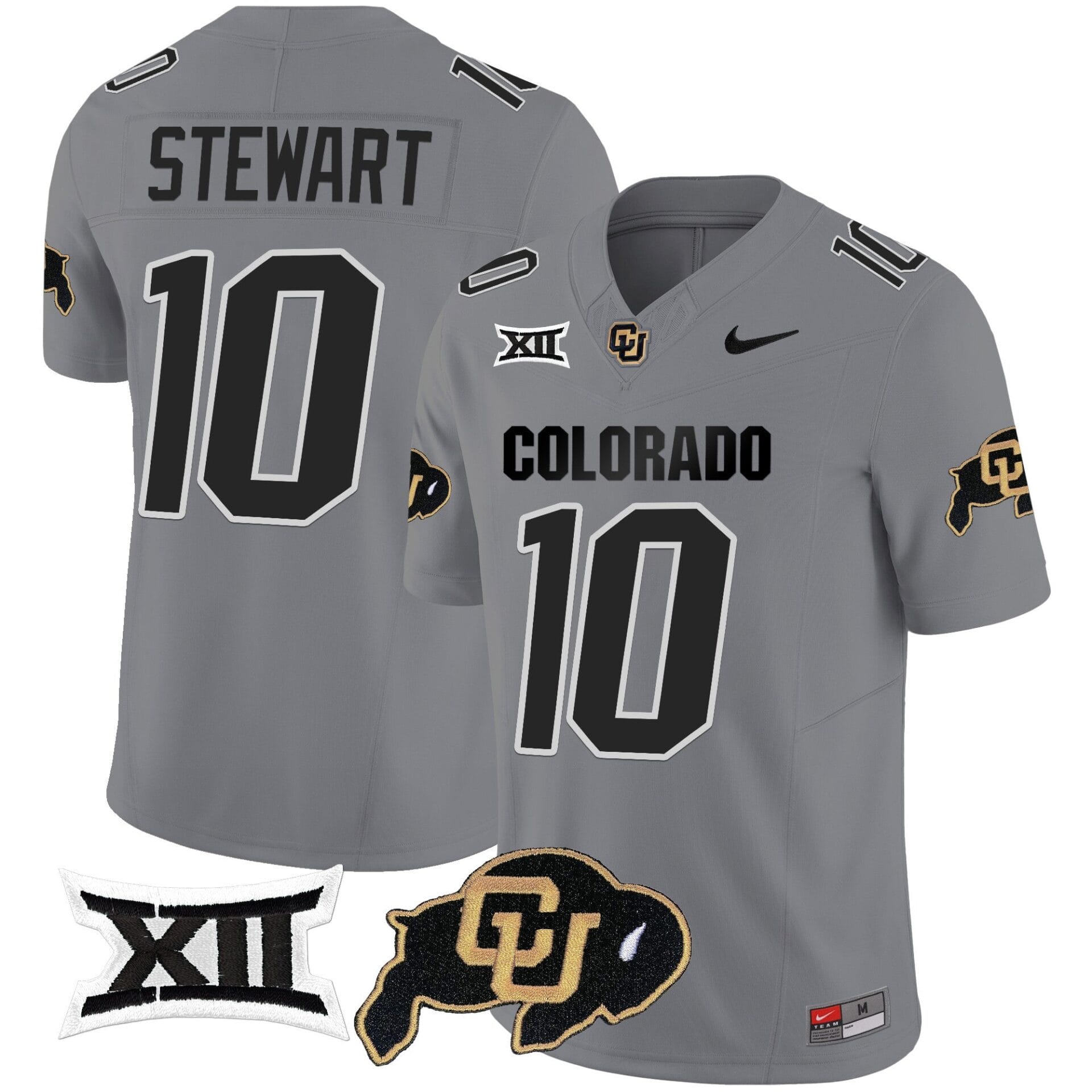 Colorado Buffaloes Vapor Limited Jersey V2 - Big 12 XII Patch - All Stitched - Image 29