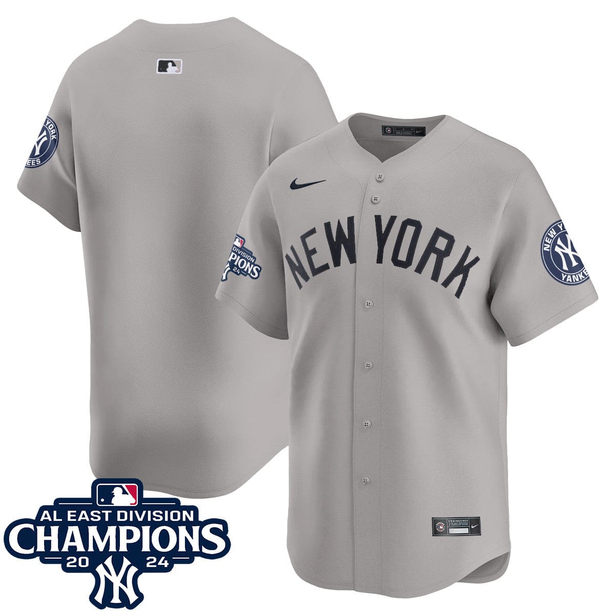 Yankees 2024 AL East Champions Jersey - All Stitched - Image 45