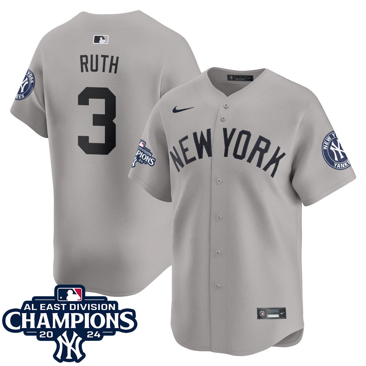 Yankees 2024 AL East Champions Jersey - All Stitched - Image 15