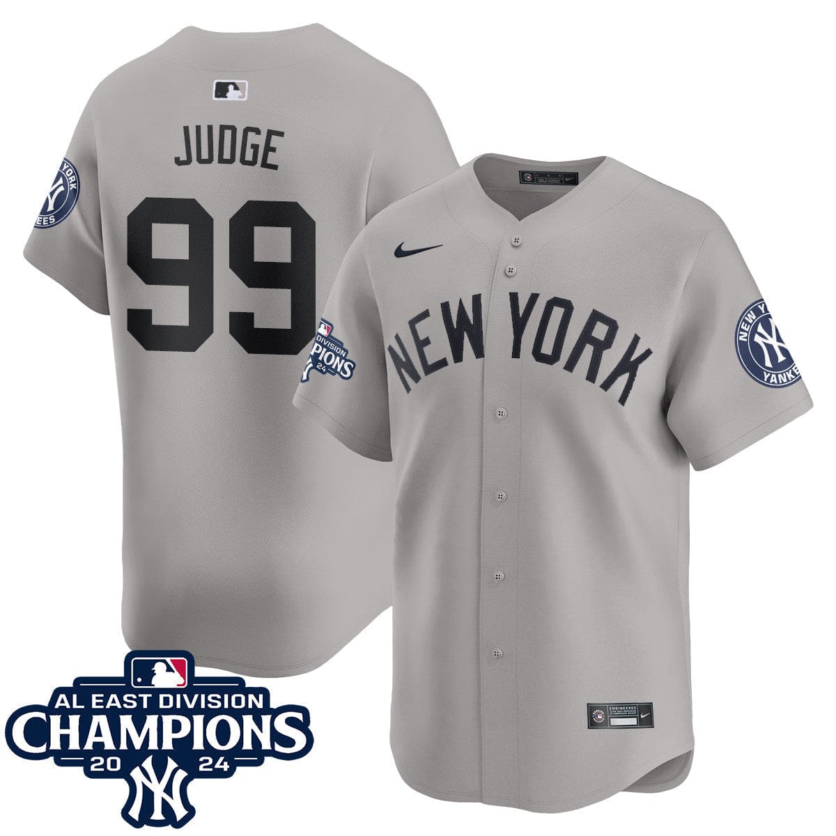 Yankees 2024 AL East Champions Jersey - All Stitched - Image 3