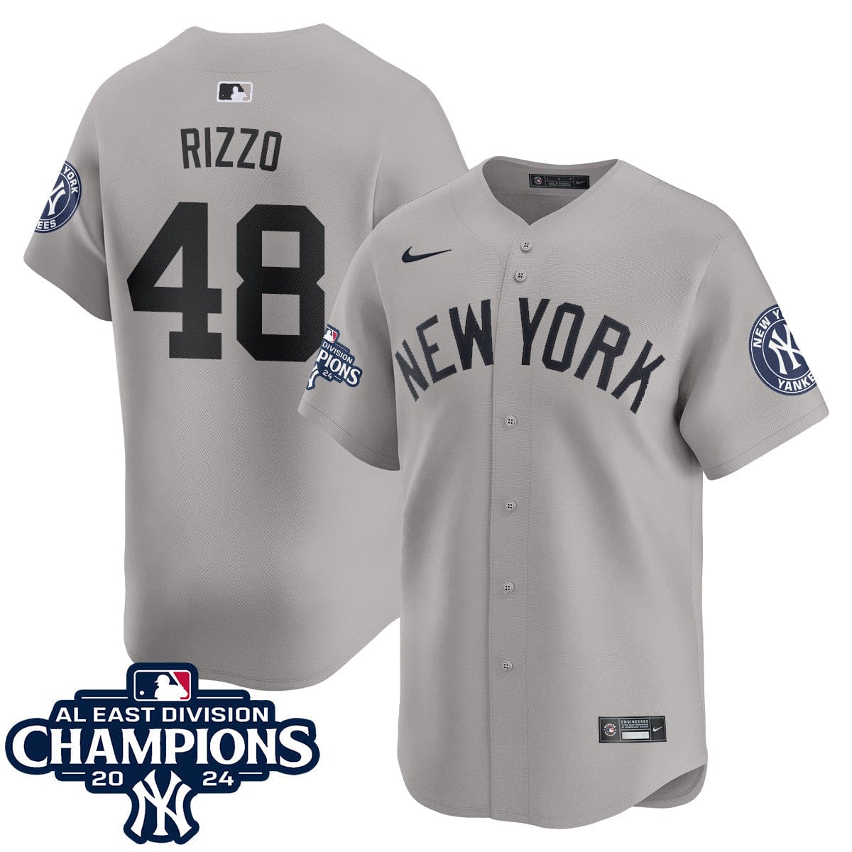 Yankees 2024 AL East Champions Jersey - All Stitched - Image 39