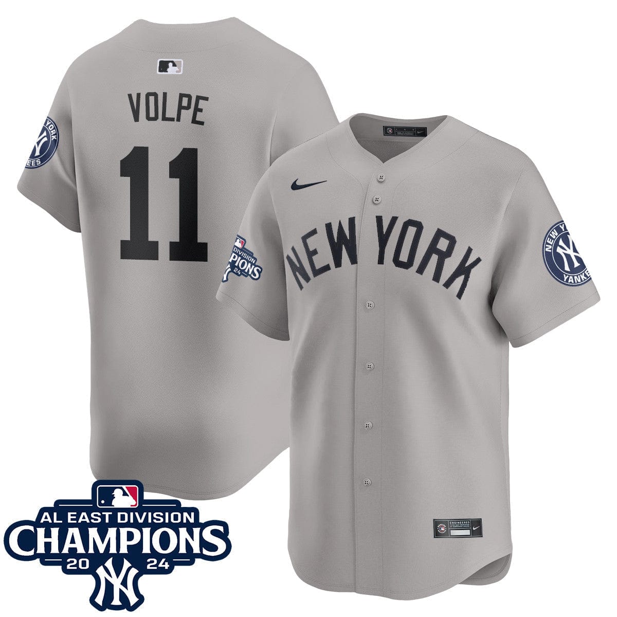 Yankees 2024 AL East Champions Jersey - All Stitched - Image 9