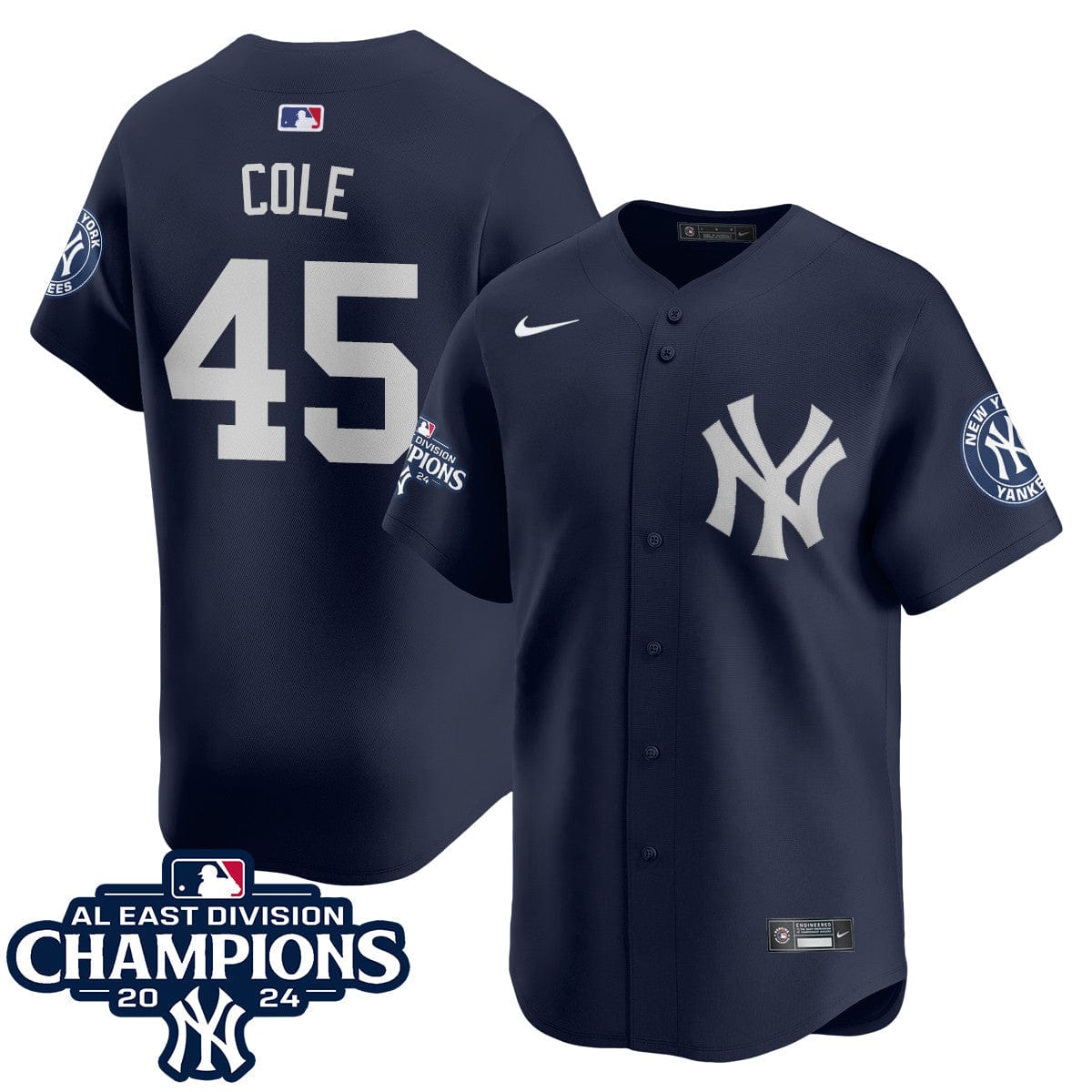 Yankees 2024 AL East Champions Jersey - All Stitched - Image 28