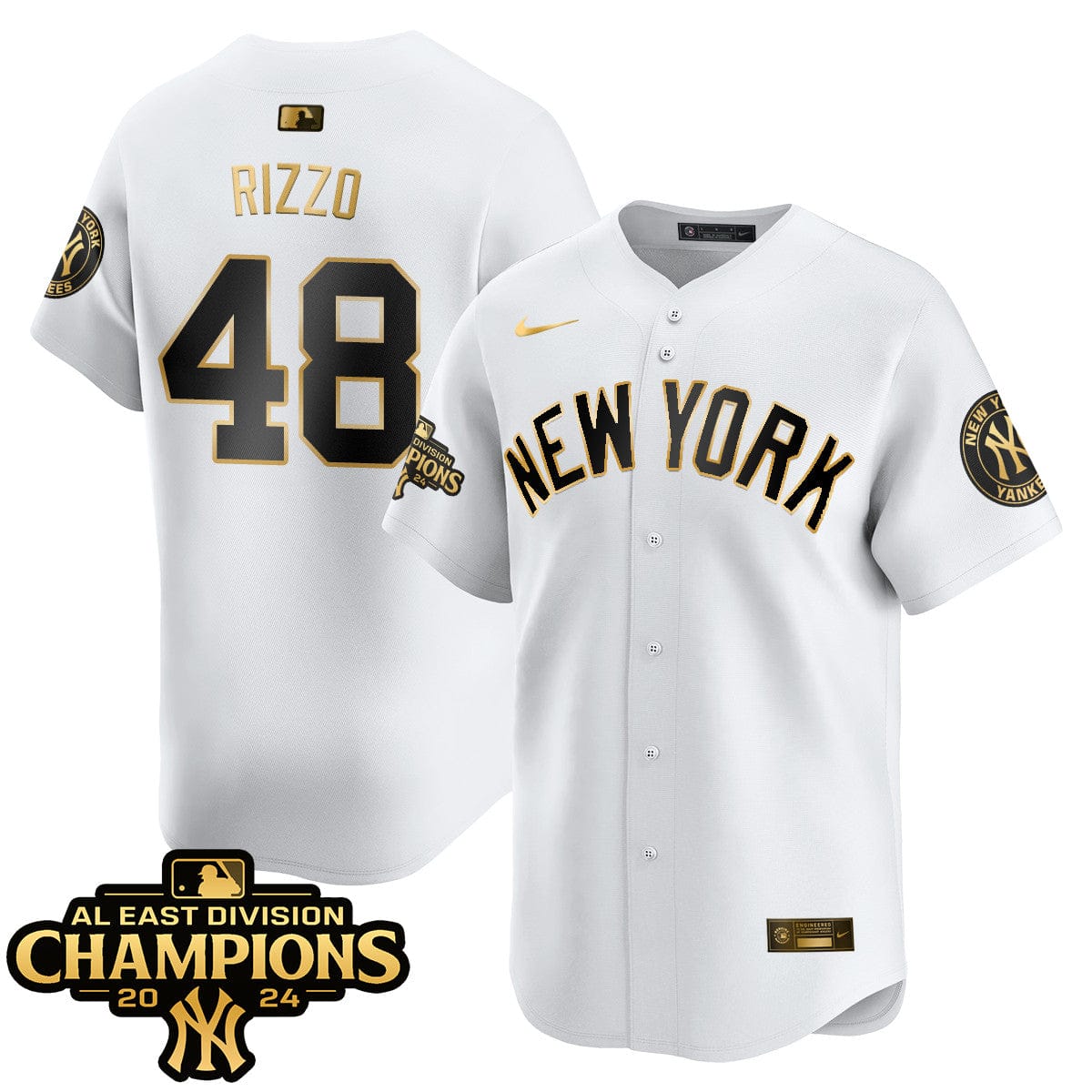 Yankees 2024 AL East Champions Jersey - All Stitched - Image 41