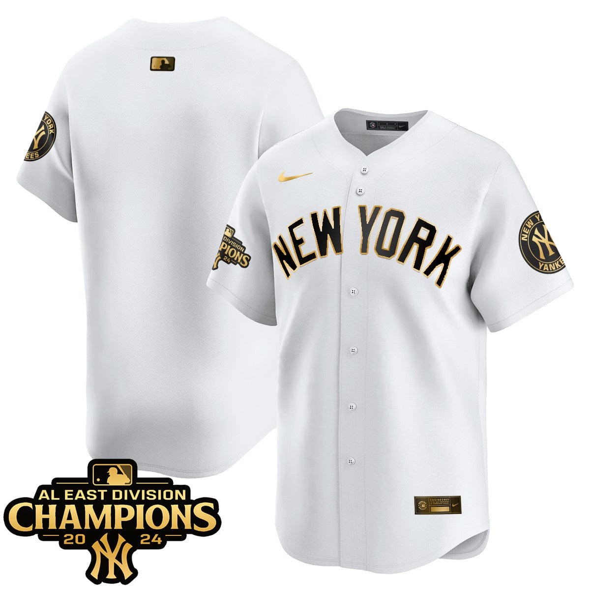 Yankees 2024 AL East Champions Jersey - All Stitched - Image 47