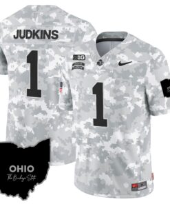 Alternative view of Ohio State Buckeyes 2024 Salute to Service Vapor Limited Jersey - All Stitched