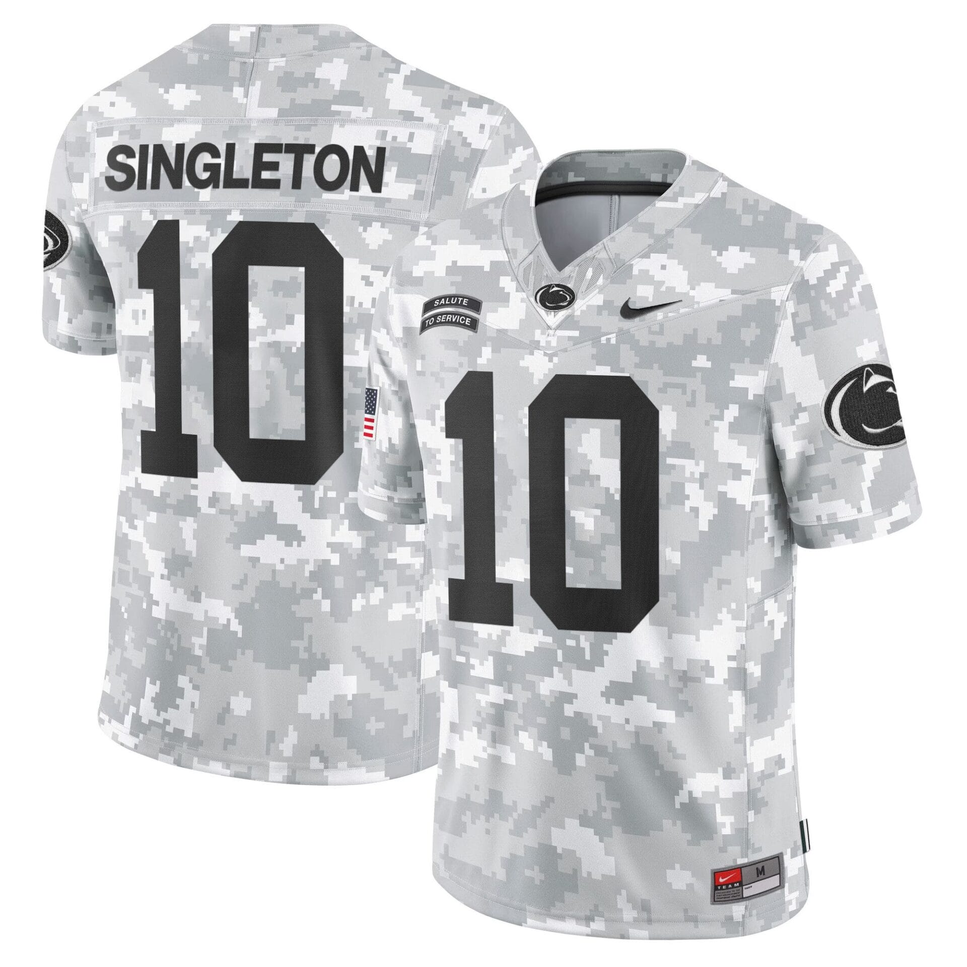 Penn State Nittany Lions 2024 Salute to Service Vapor Limited Jersey - Arctic Camo - All Stitched - Image 2