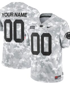 Penn State Nittany Lions 2024 Salute to Service Vapor Limited Custom Jersey - Arctic Camo - All Stitched