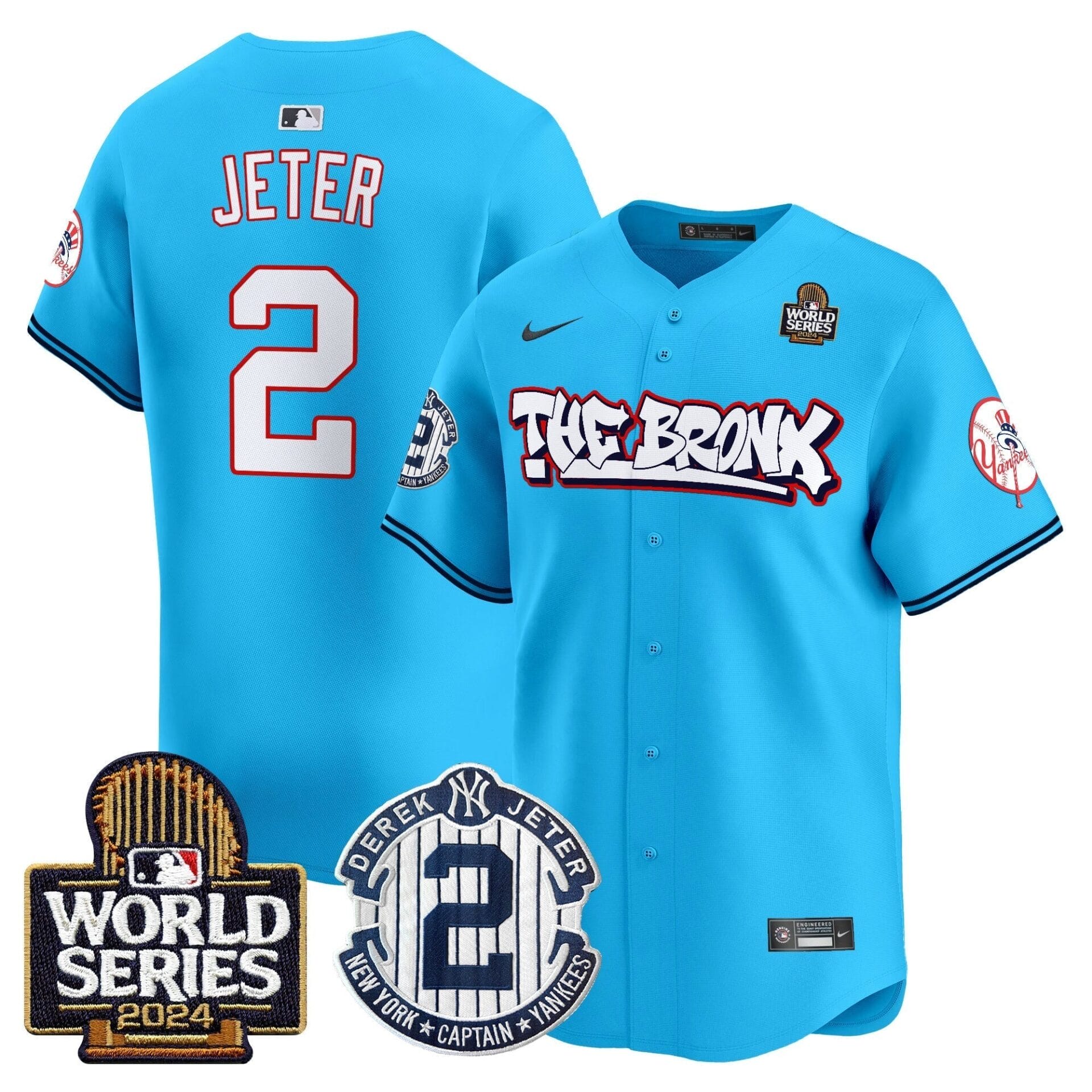 Yankees The Bronx 2024 World Series Vapor Premier Limited Jersey V2 - All Stitched - Image 29