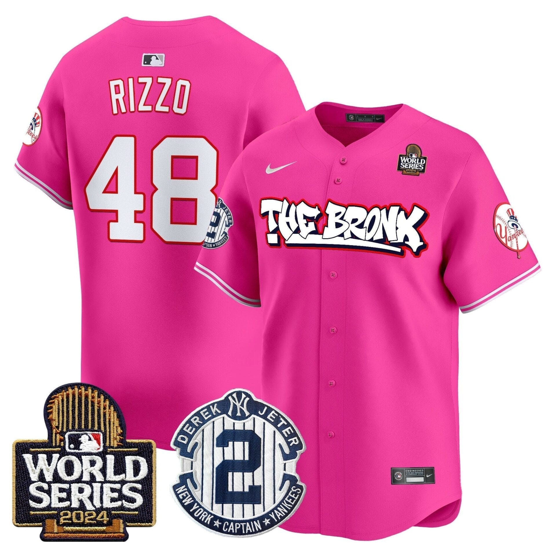 Yankees The Bronx 2024 World Series Vapor Premier Limited Jersey V2 - All Stitched - Image 40
