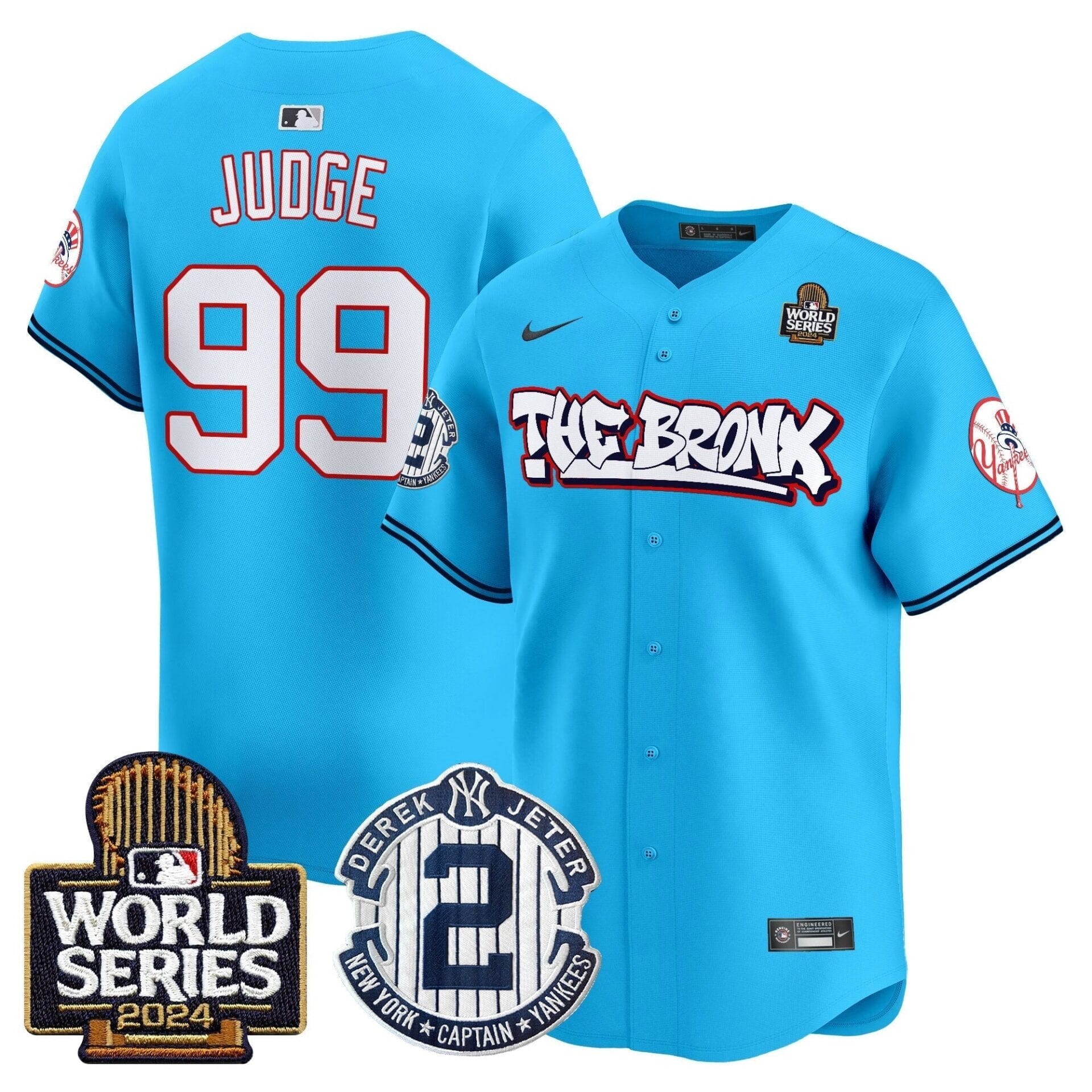 Yankees The Bronx 2024 World Series Vapor Premier Limited Jersey V2 - All Stitched - Image 26