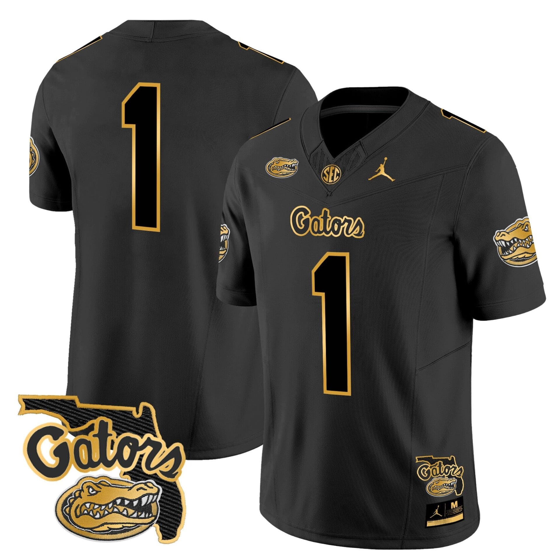 Florida Gators 2024 Florida Patch Gold Vapor Limited Jersey - All Stitched - Image 21