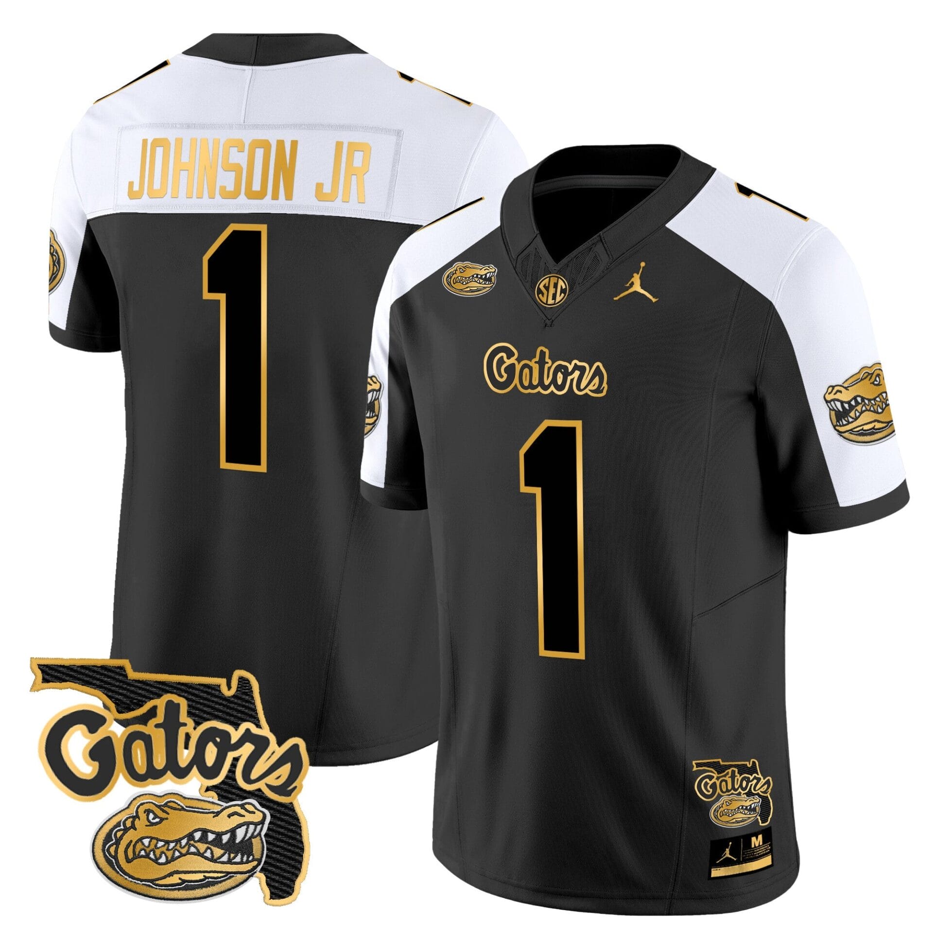 Florida Gators 2024 Florida Patch Gold Vapor Limited Jersey - All Stitched - Image 2