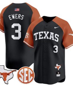 Alternative view of Texas Longhorns 2024 Vapor Premier Baseball Jersey - All Stitched