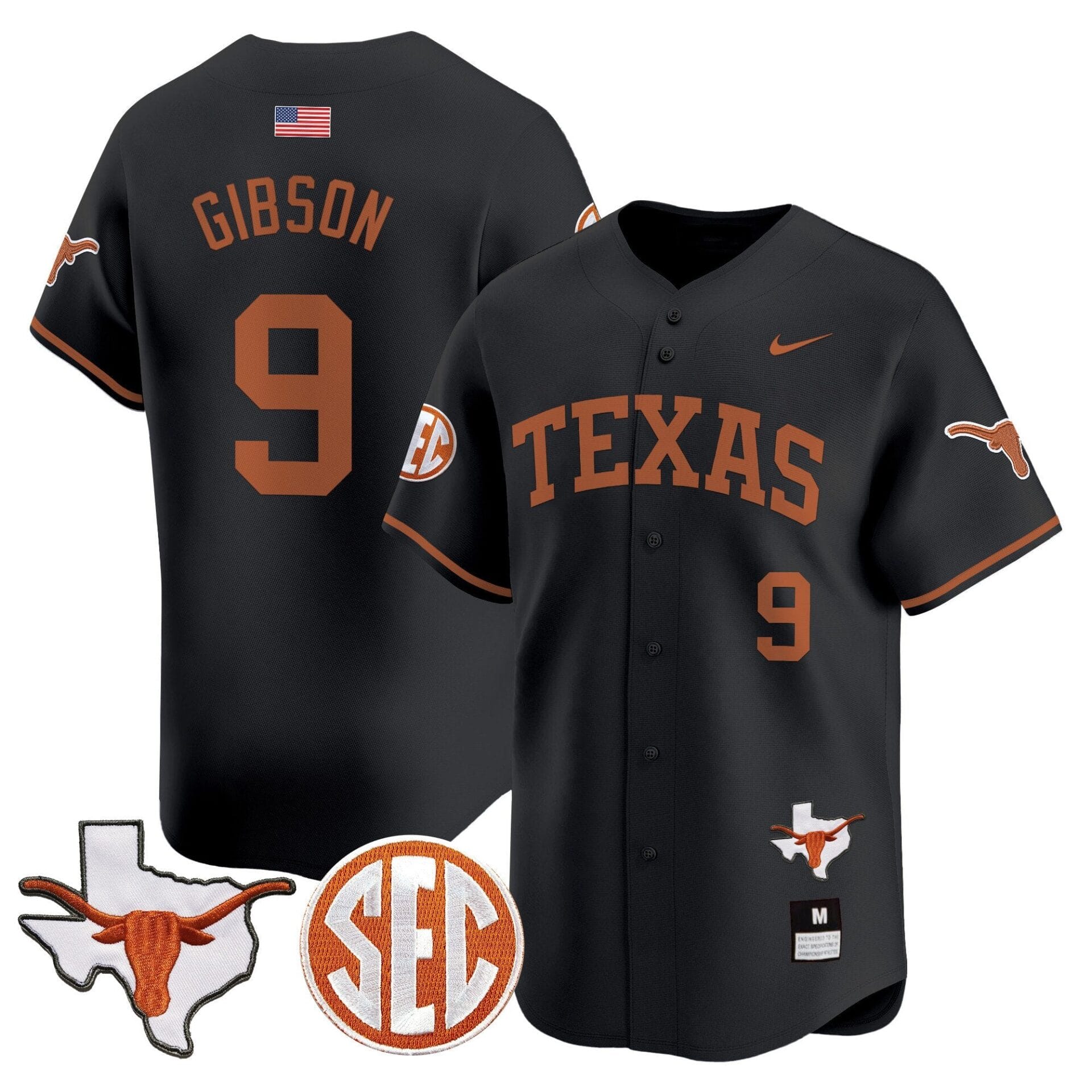 Texas Longhorns 2024 Vapor Premier Baseball Jersey - All Stitched - Image 18