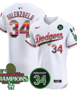 Dodgers Mexico 2024 World Series Champions Vapor Premier Elite Jersey V2 - All Stitched