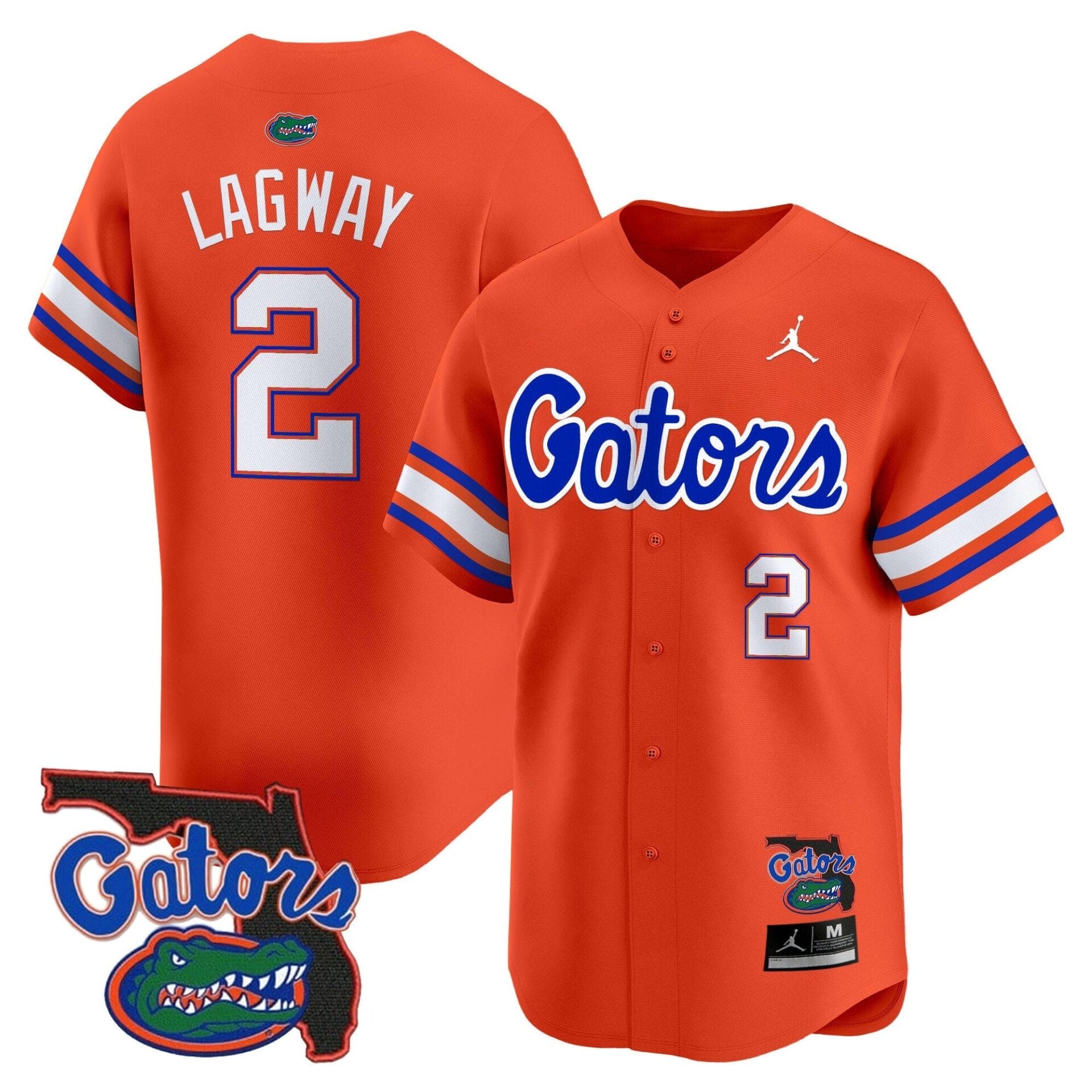 Florida Gators 2024 Florida Patch Vapor Baseball Jersey - All Stitched - Image 21