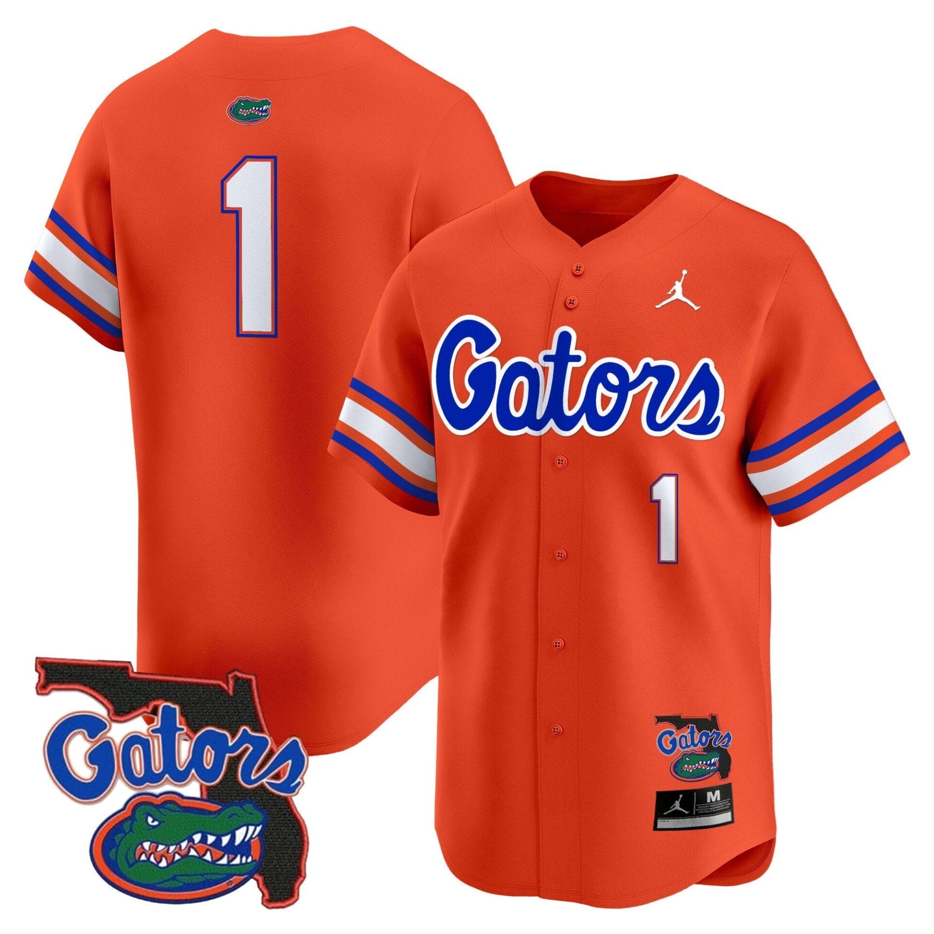 Florida Gators 2024 Florida Patch Vapor Baseball Jersey - All Stitched - Image 27