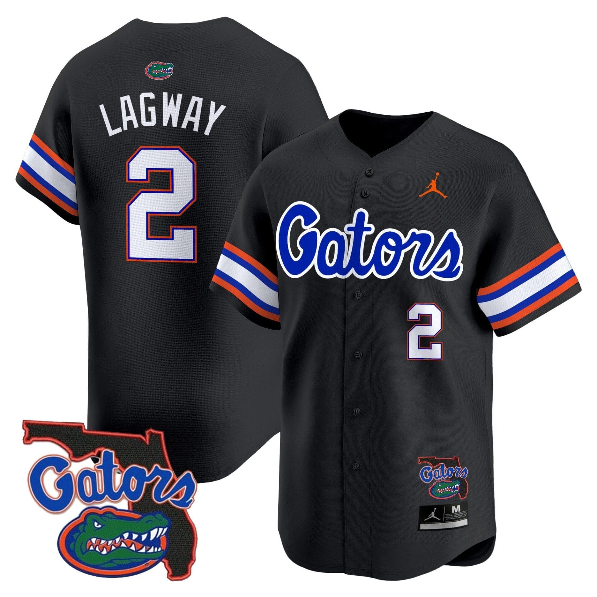 Florida Gators 2024 Florida Patch Vapor Baseball Jersey - All Stitched - Image 14