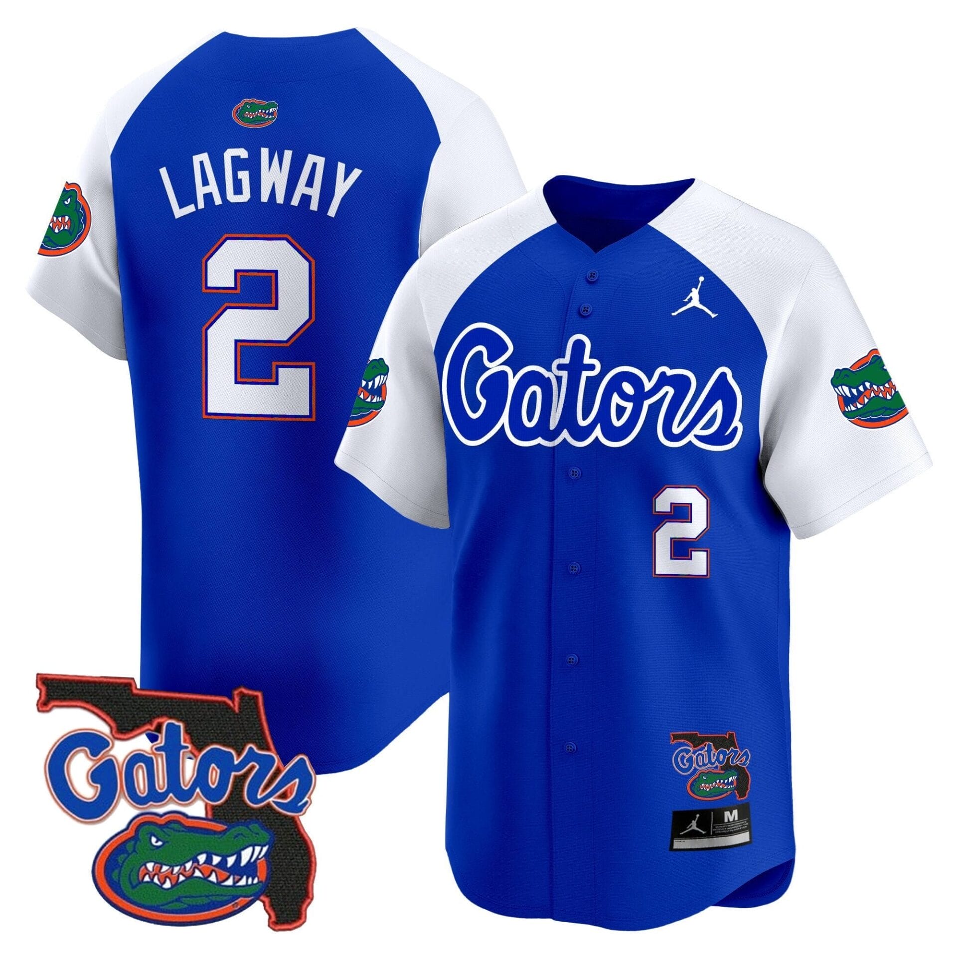 Florida Gators 2024 Florida Patch Vapor Baseball Jersey - All Stitched - Image 8