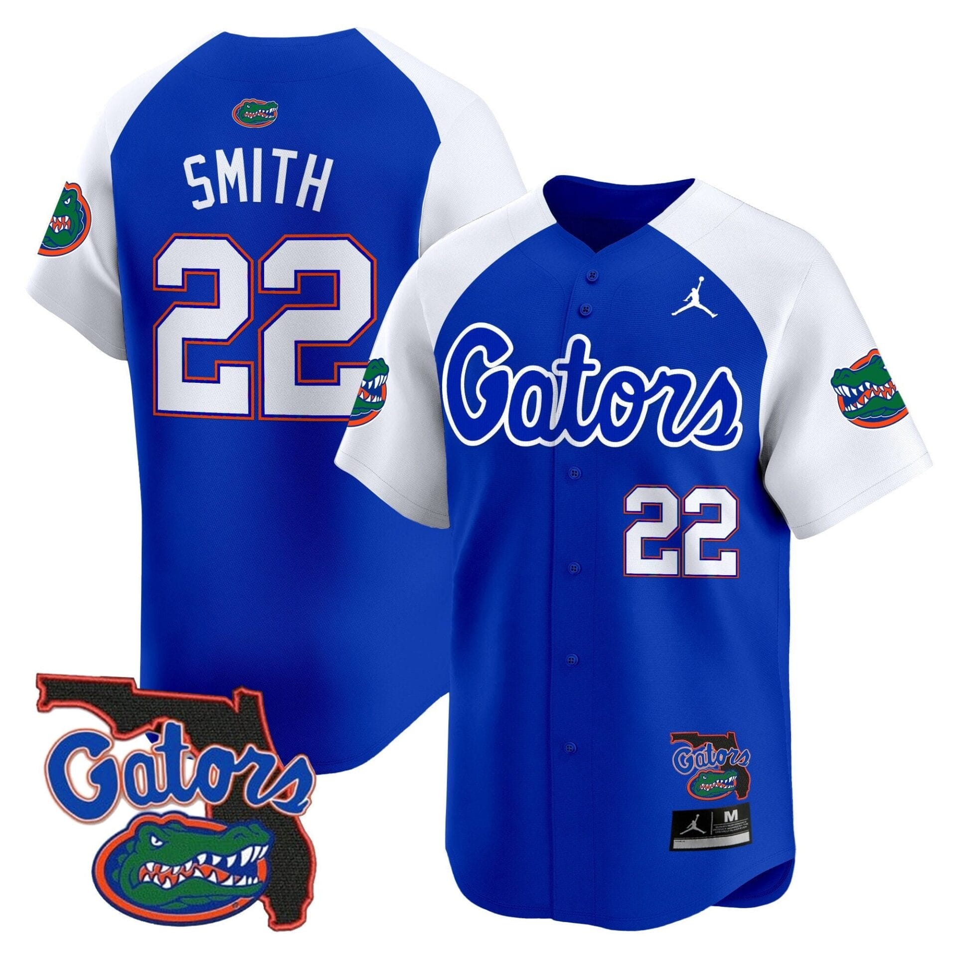 Florida Gators 2024 Florida Patch Vapor Baseball Jersey - All Stitched - Image 12