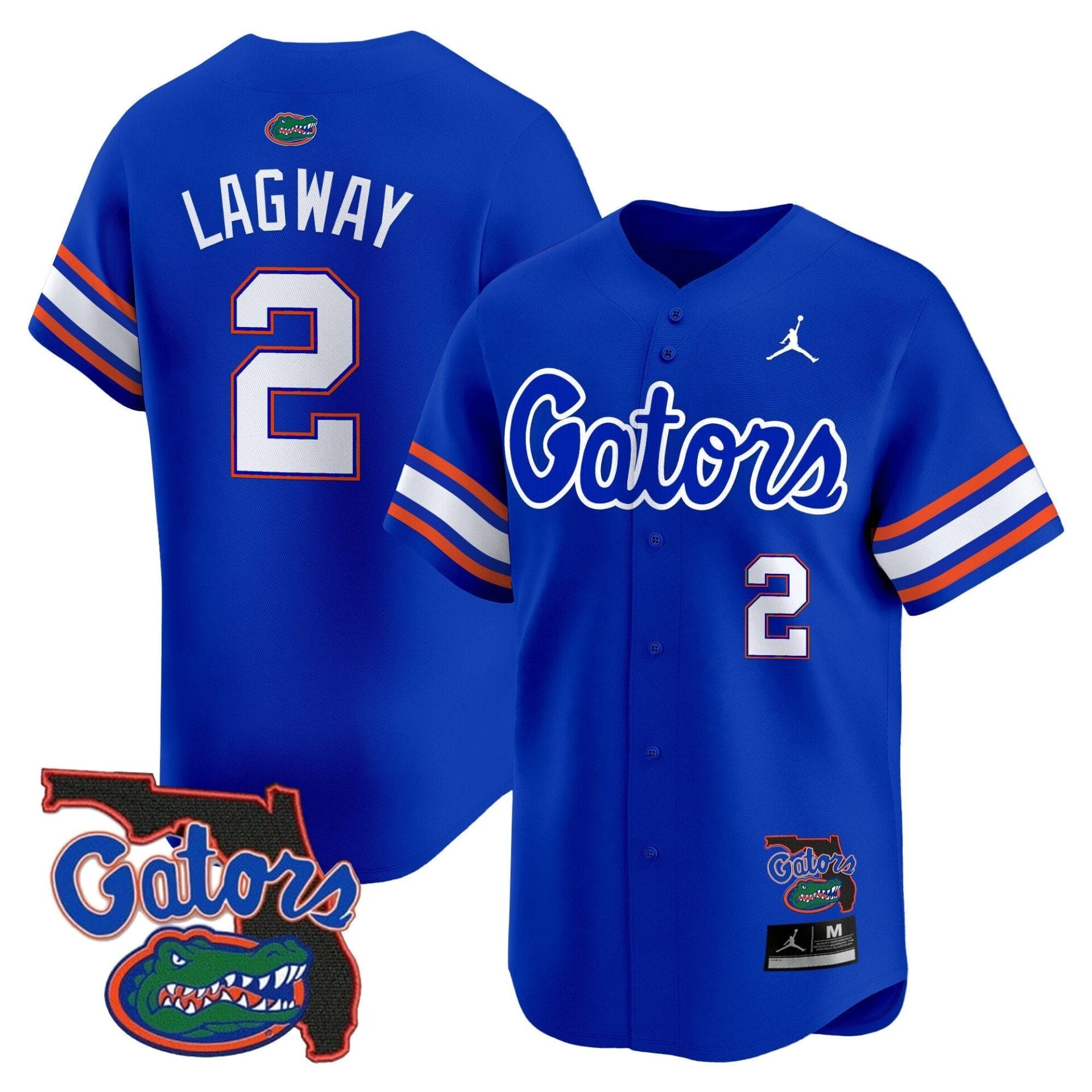Florida Gators 2024 Florida Patch Vapor Baseball Jersey - All Stitched - Image 28