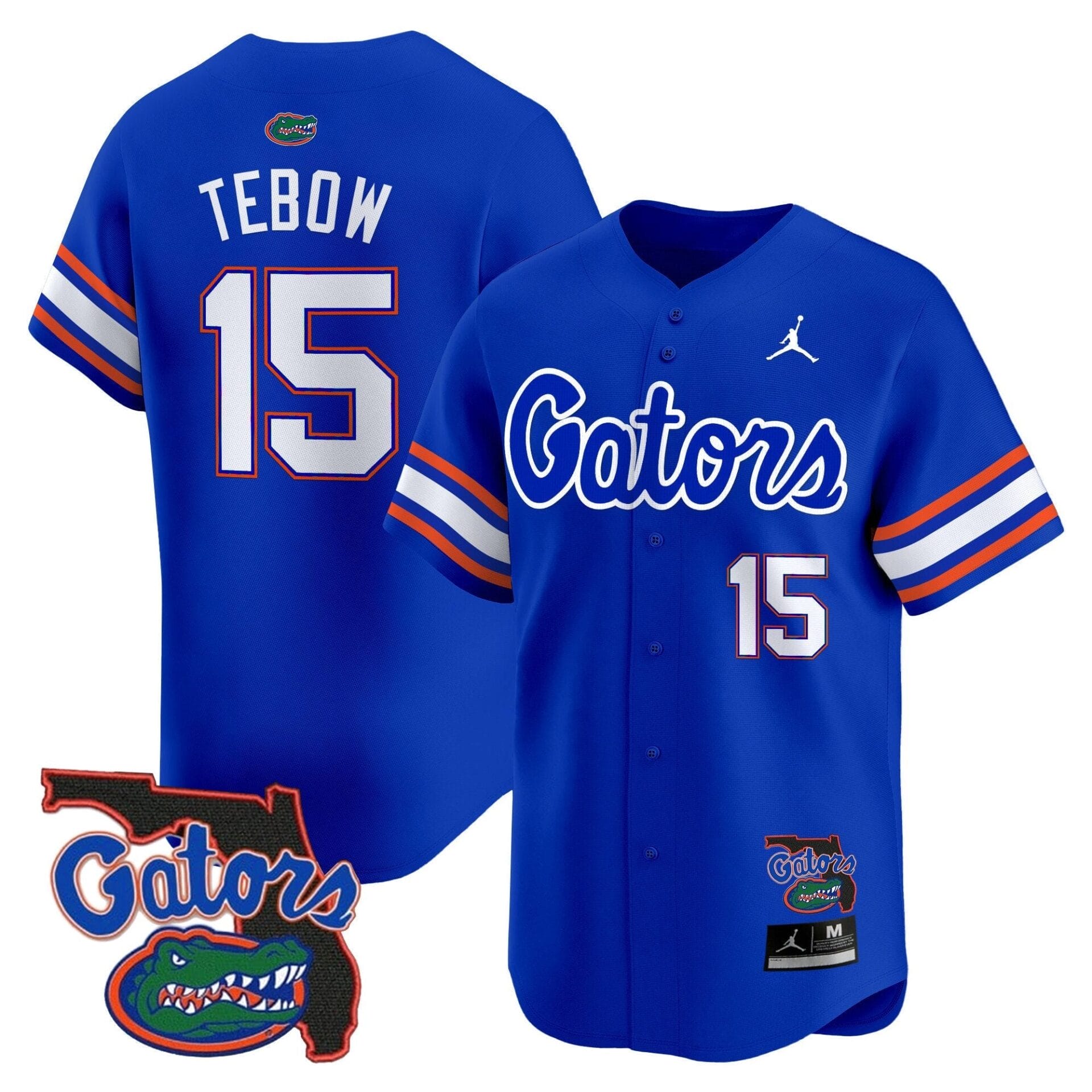 Florida Gators 2024 Florida Patch Vapor Baseball Jersey - All Stitched - Image 32