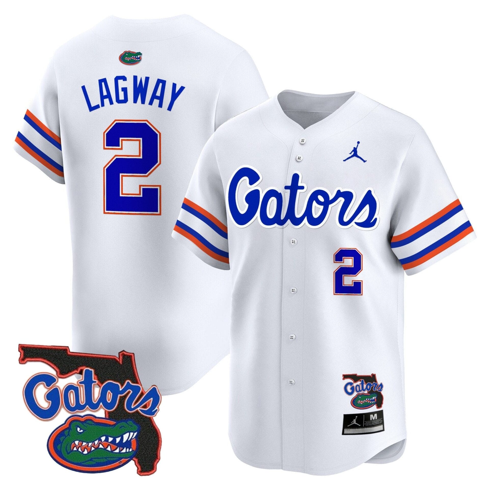 Florida Gators 2024 Florida Patch Vapor Baseball Jersey - All Stitched - Image 35