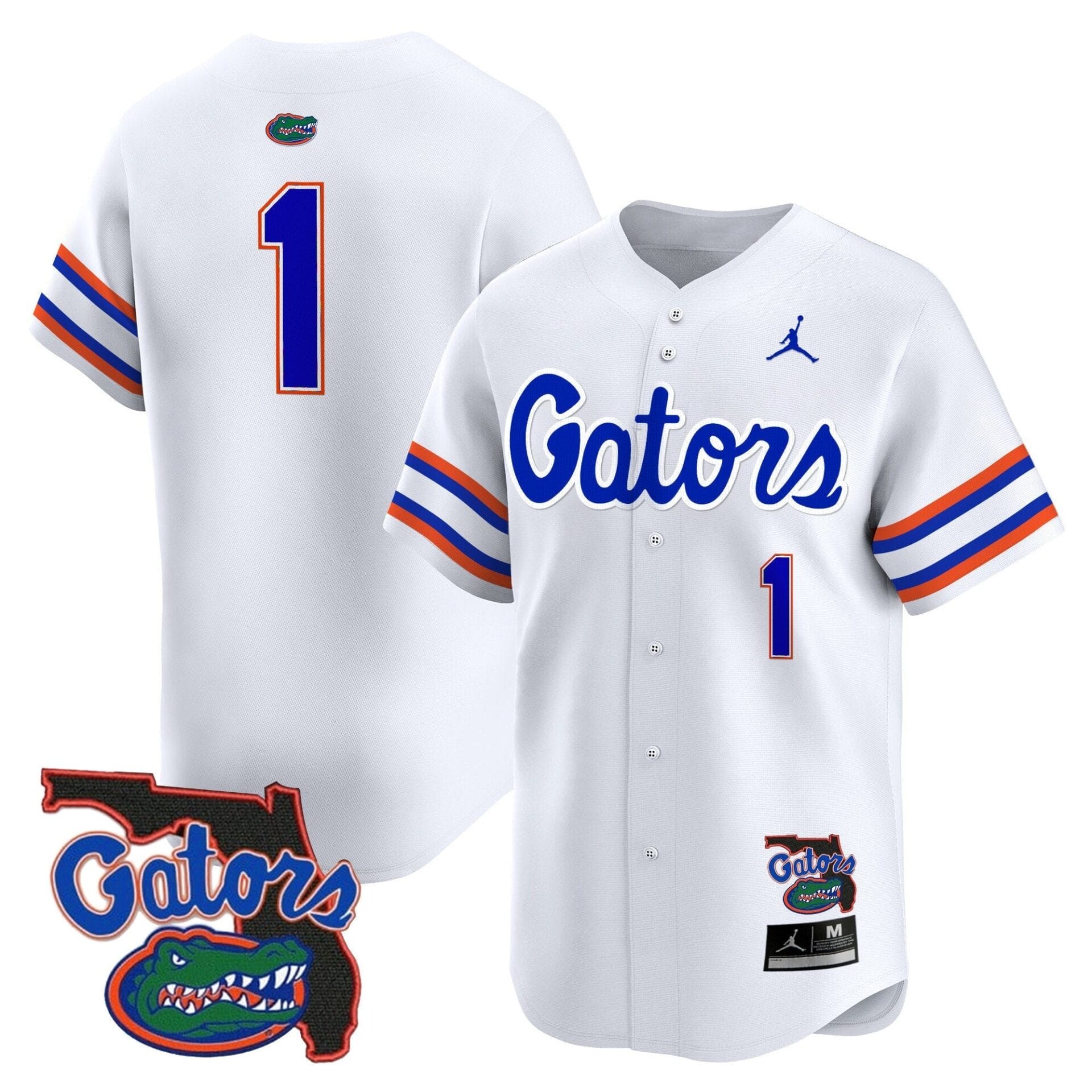 Florida Gators 2024 Florida Patch Vapor Baseball Jersey - All Stitched - Image 41