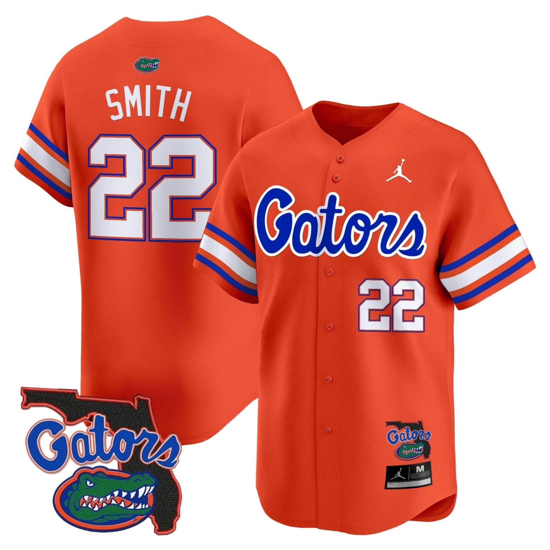 Florida Gators 2024 Florida Patch Vapor Baseball Jersey - All Stitched - Image 26