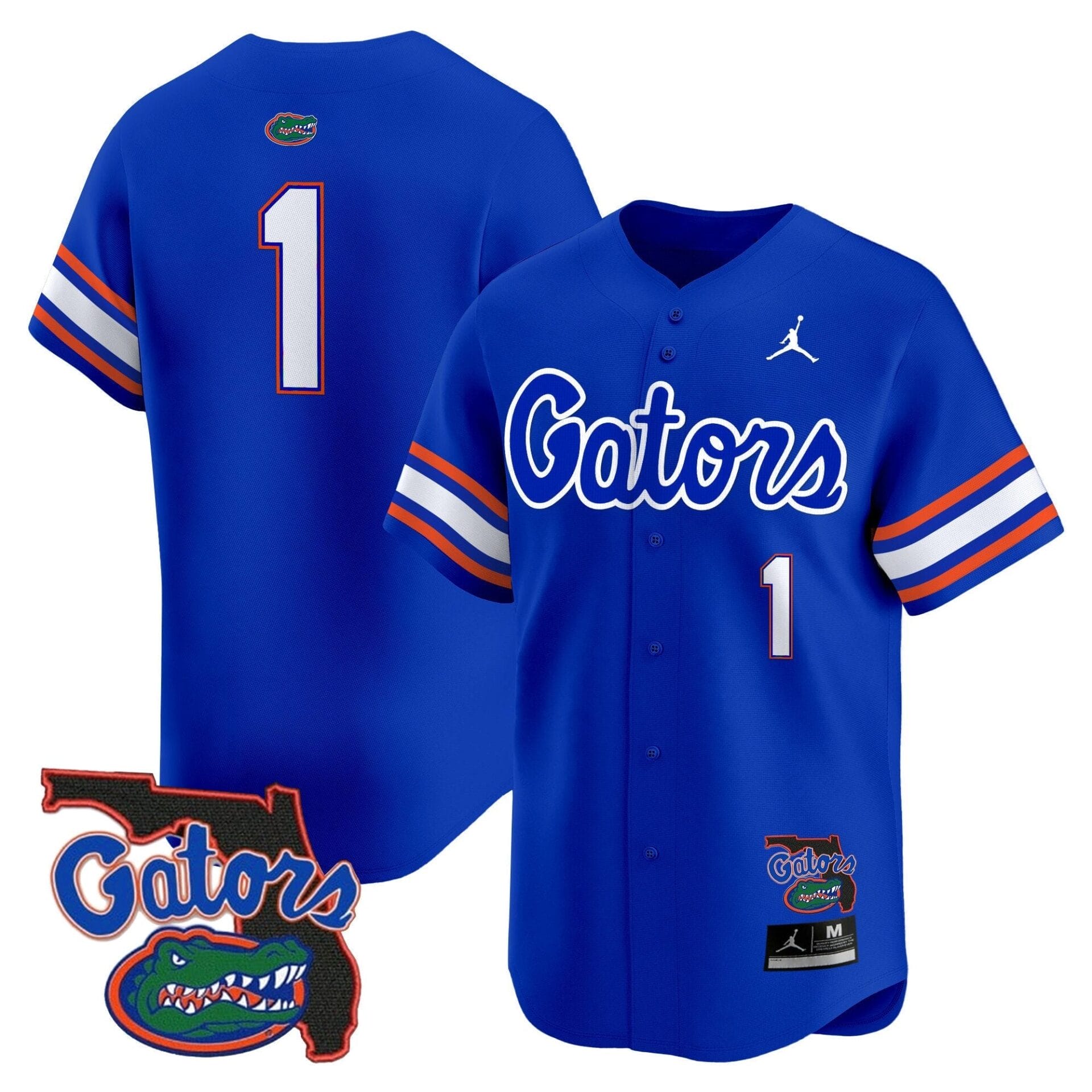 Florida Gators 2024 Florida Patch Vapor Baseball Jersey - All Stitched - Image 34