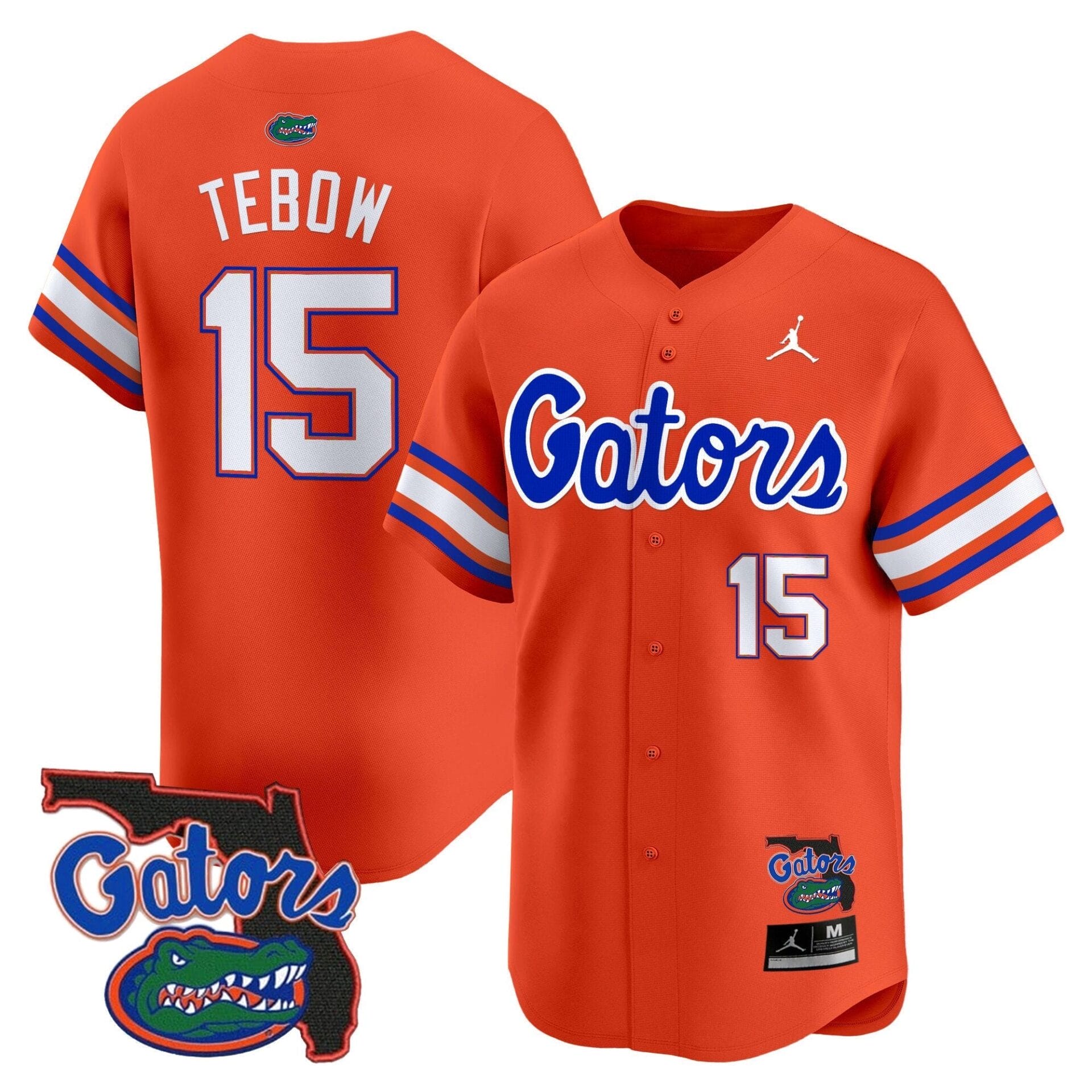 Florida Gators 2024 Florida Patch Vapor Baseball Jersey - All Stitched - Image 25