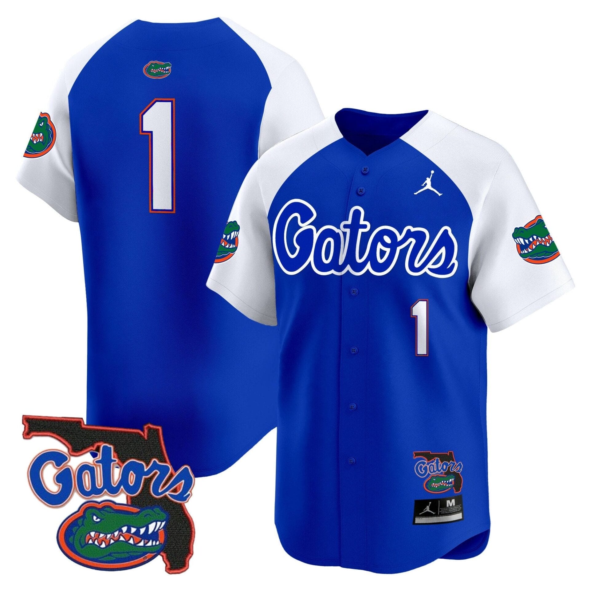 Florida Gators 2024 Florida Patch Vapor Baseball Jersey - All Stitched - Image 13