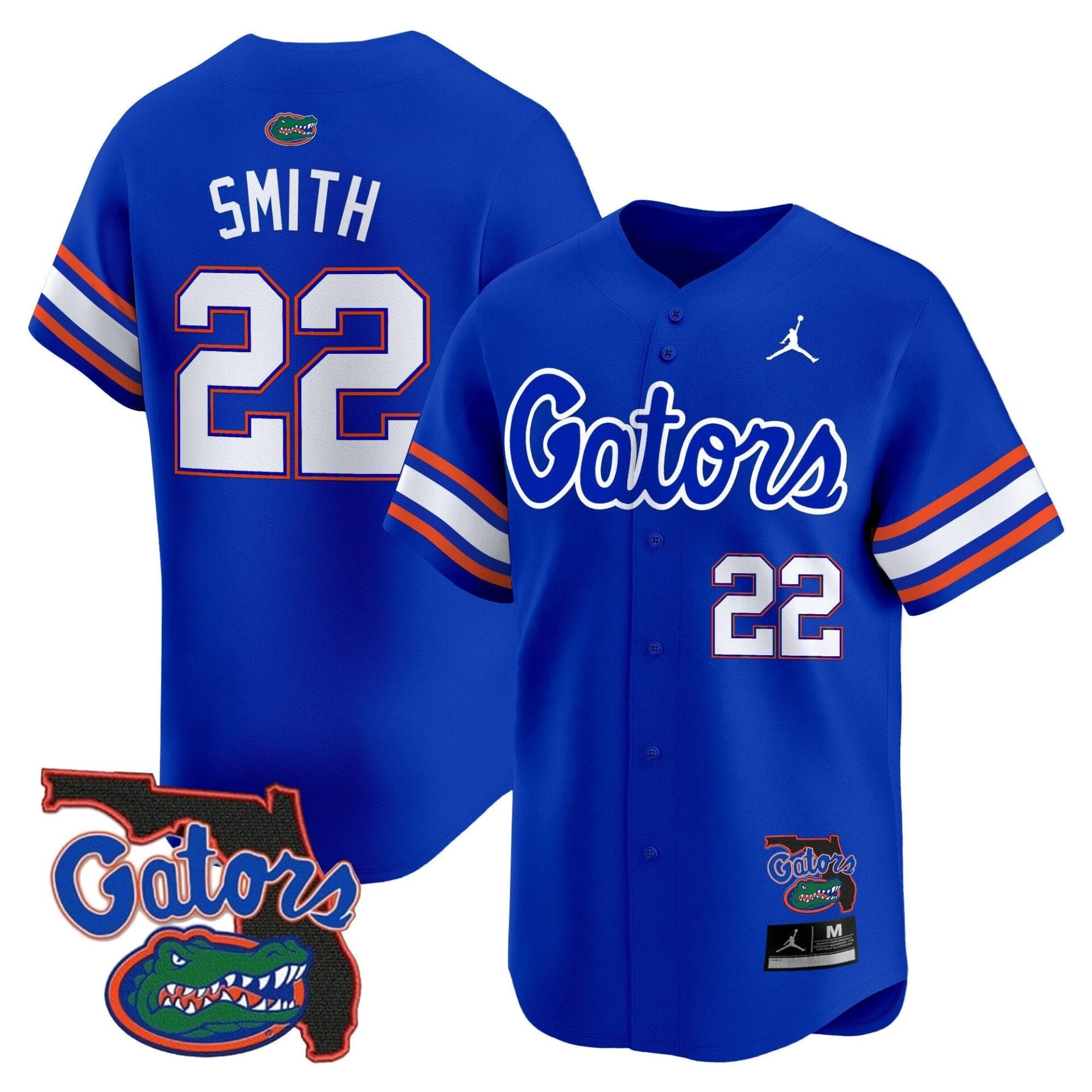 Florida Gators 2024 Florida Patch Vapor Baseball Jersey - All Stitched - Image 33