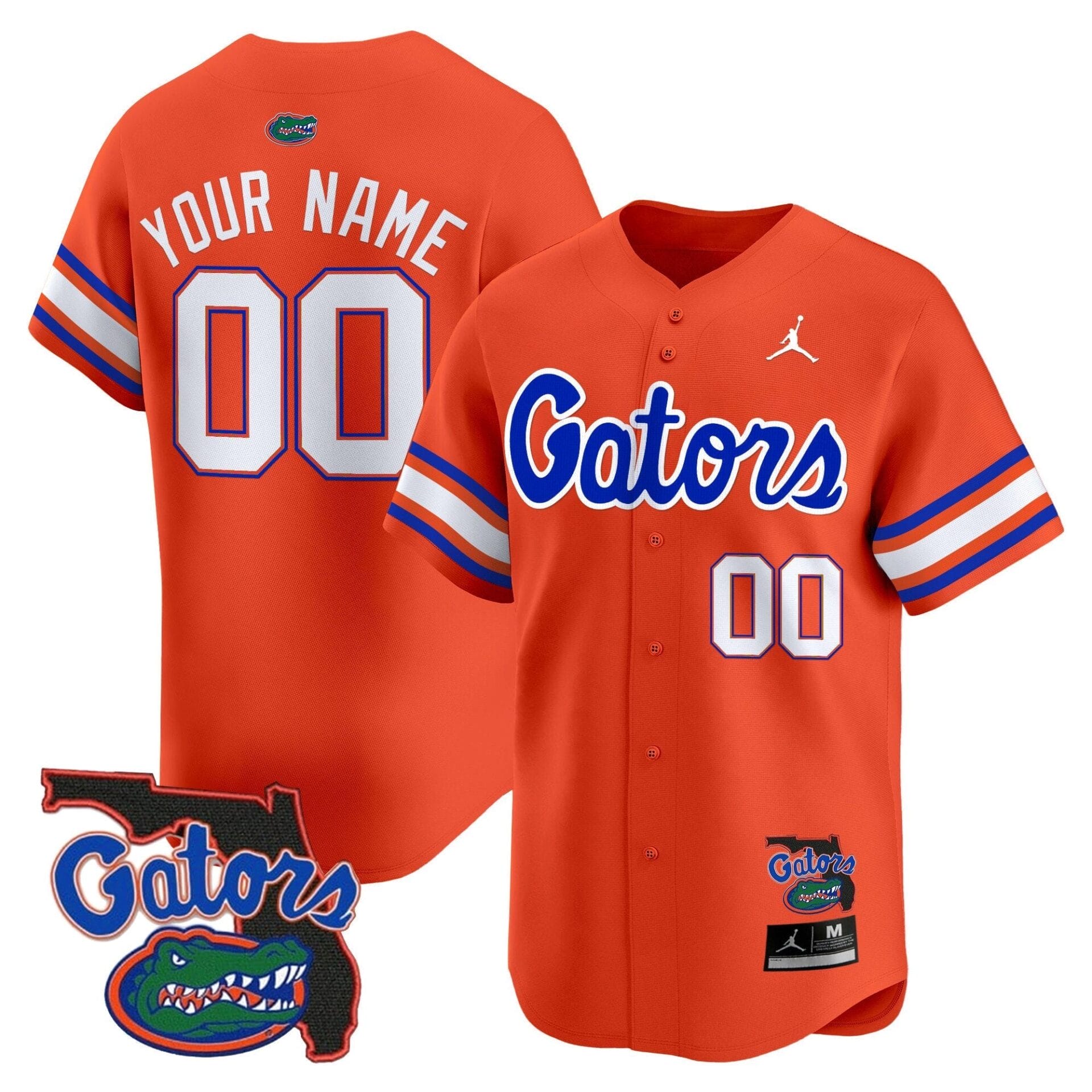 Florida Gators 2024 Florida Patch Vapor Baseball Custom Jersey - All Stitched - Image 4
