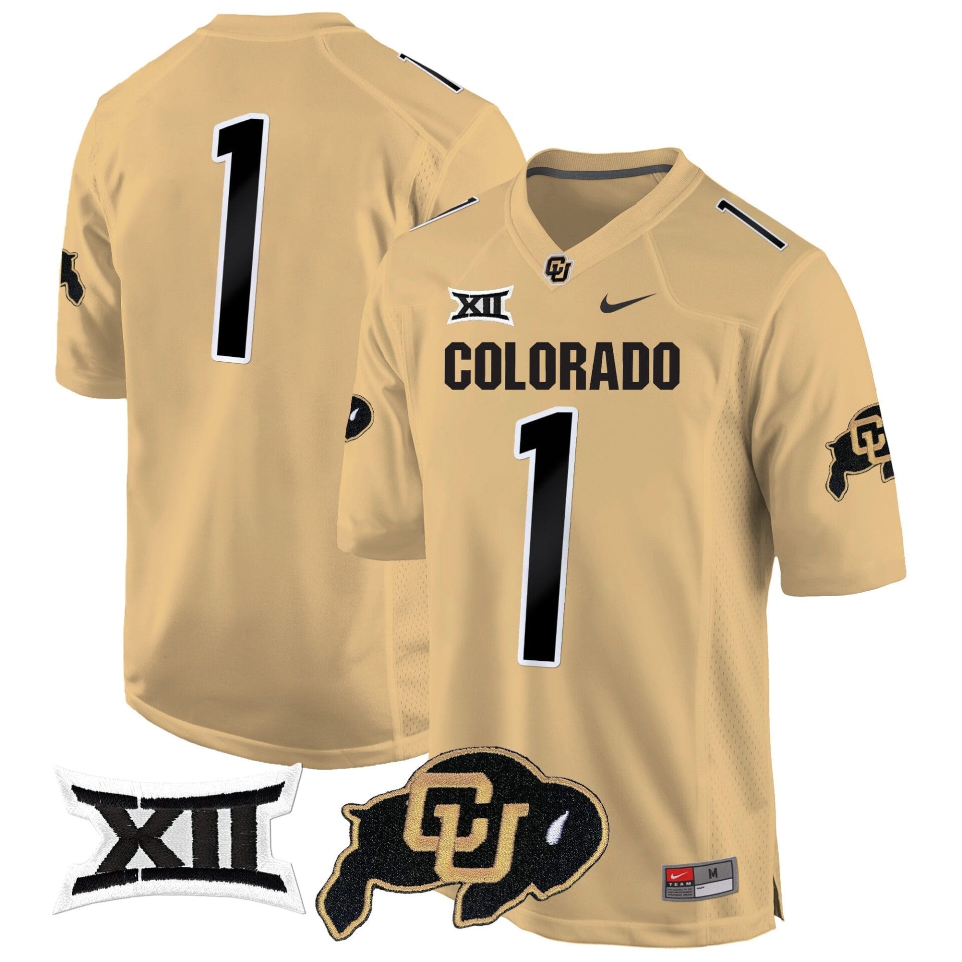 Colorado Buffaloes Big 12 XII Patch Game Jersey V2 - All Stitched - Image 40