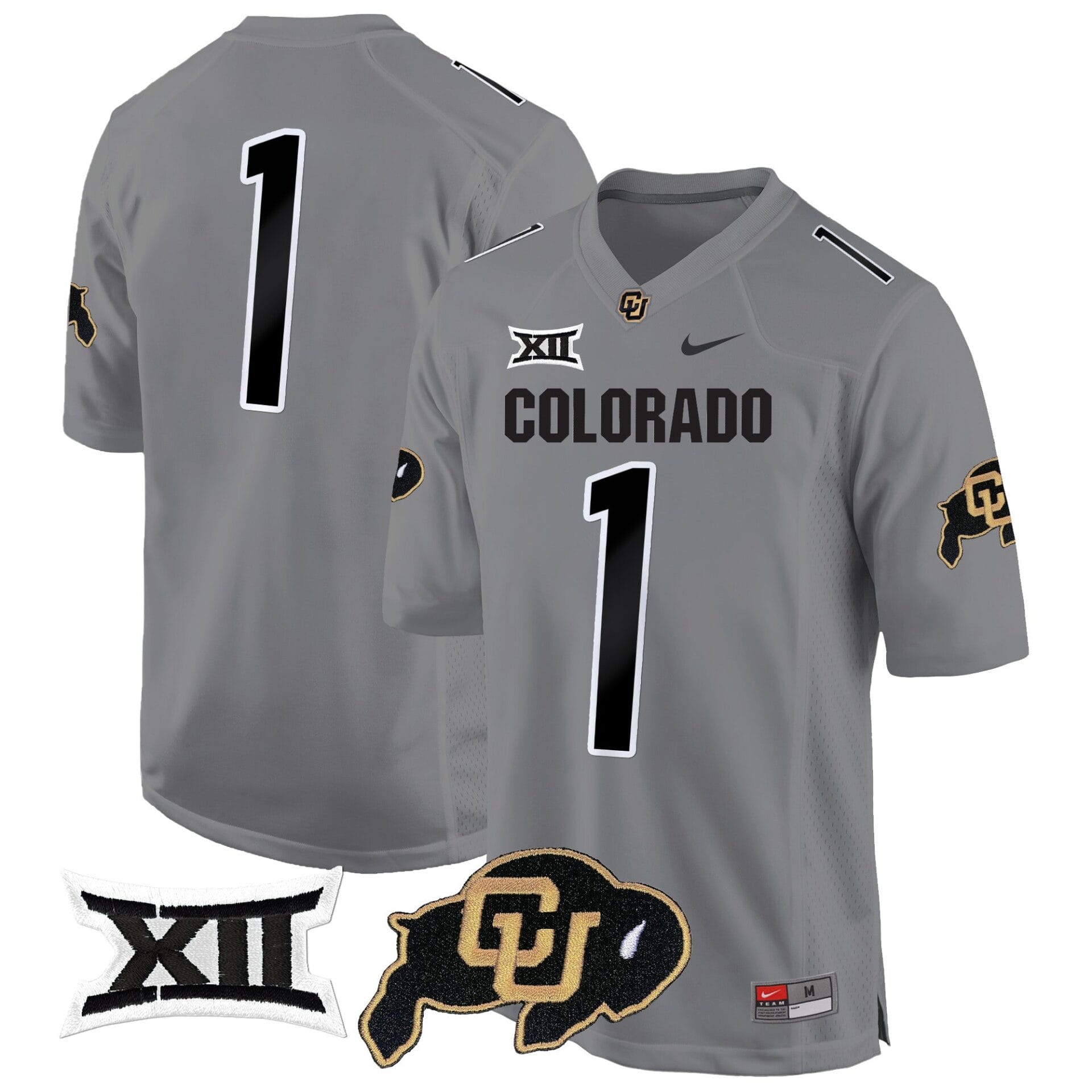 Colorado Buffaloes Big 12 XII Patch Game Jersey V2 - All Stitched - Image 32