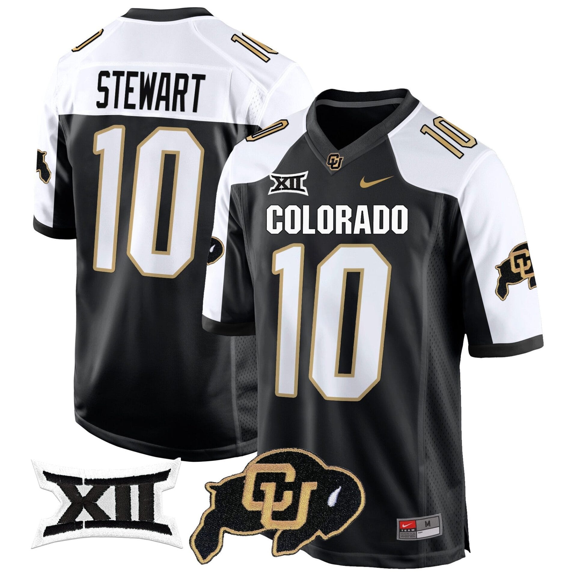 Colorado Buffaloes Big 12 XII Patch Game Jersey V2 - All Stitched - Image 6