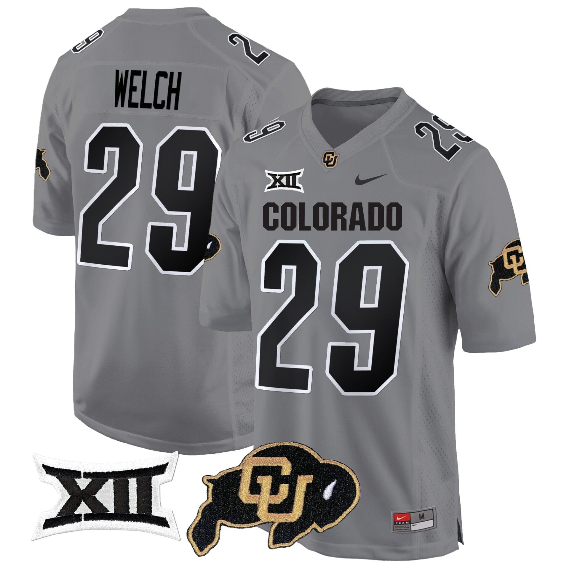Colorado Buffaloes Big 12 XII Patch Game Jersey V2 - All Stitched - Image 28
