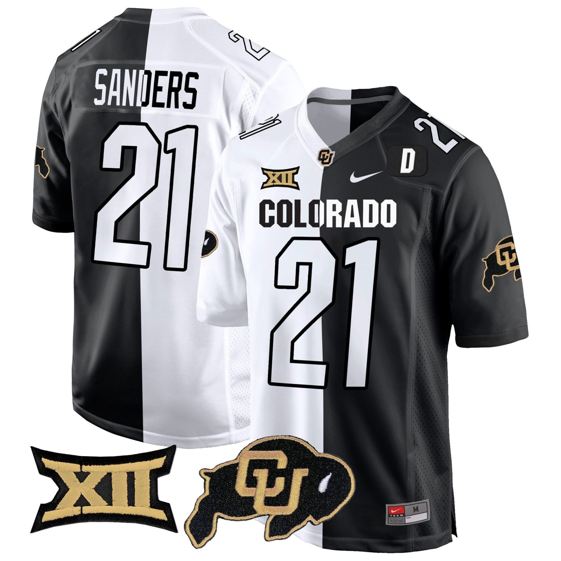 Colorado Buffaloes Big 12 XII Patch Game Jersey V2 - All Stitched - Image 43