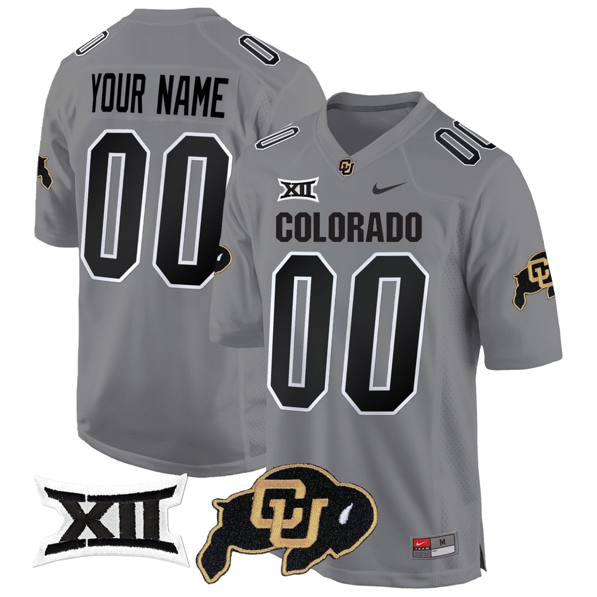 Colorado Buffaloes Big 12 XII Patch Game Custom Jersey V2 - All Stitched - Image 4