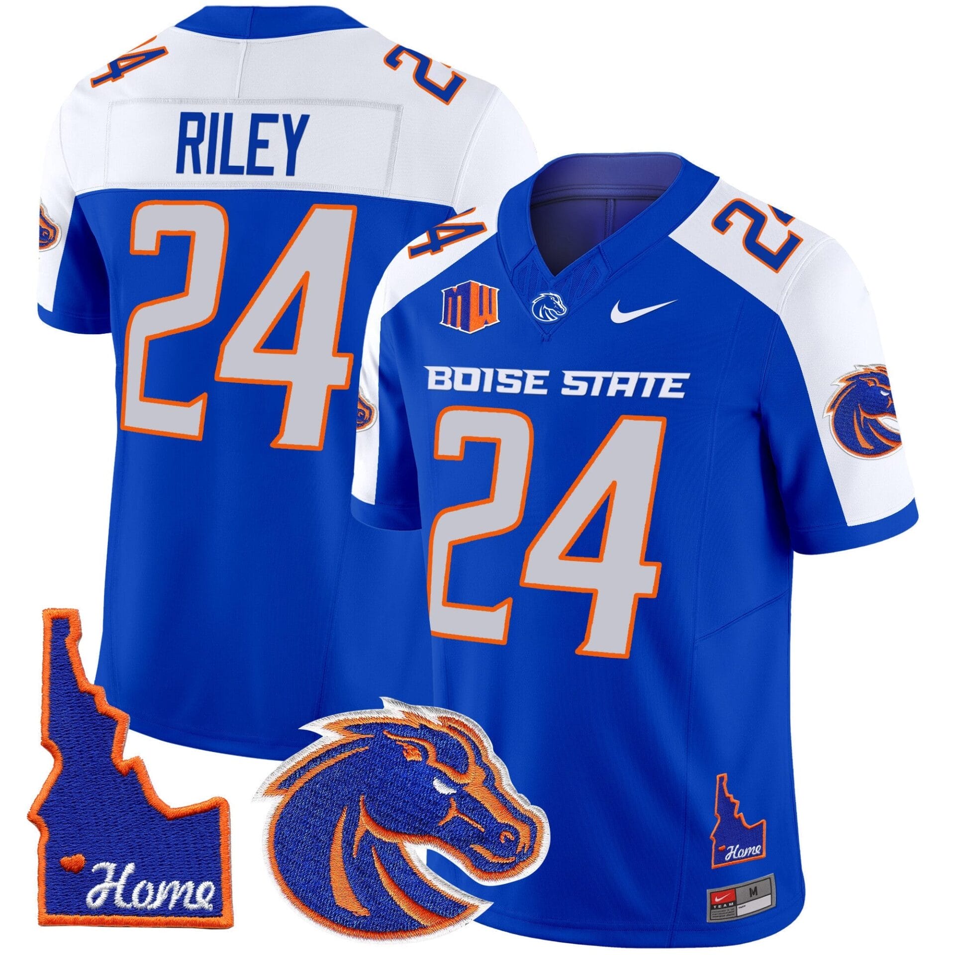 Boise State Broncos 2024 Home Patch Vapor Limited Jersey - All Stitched - Image 7