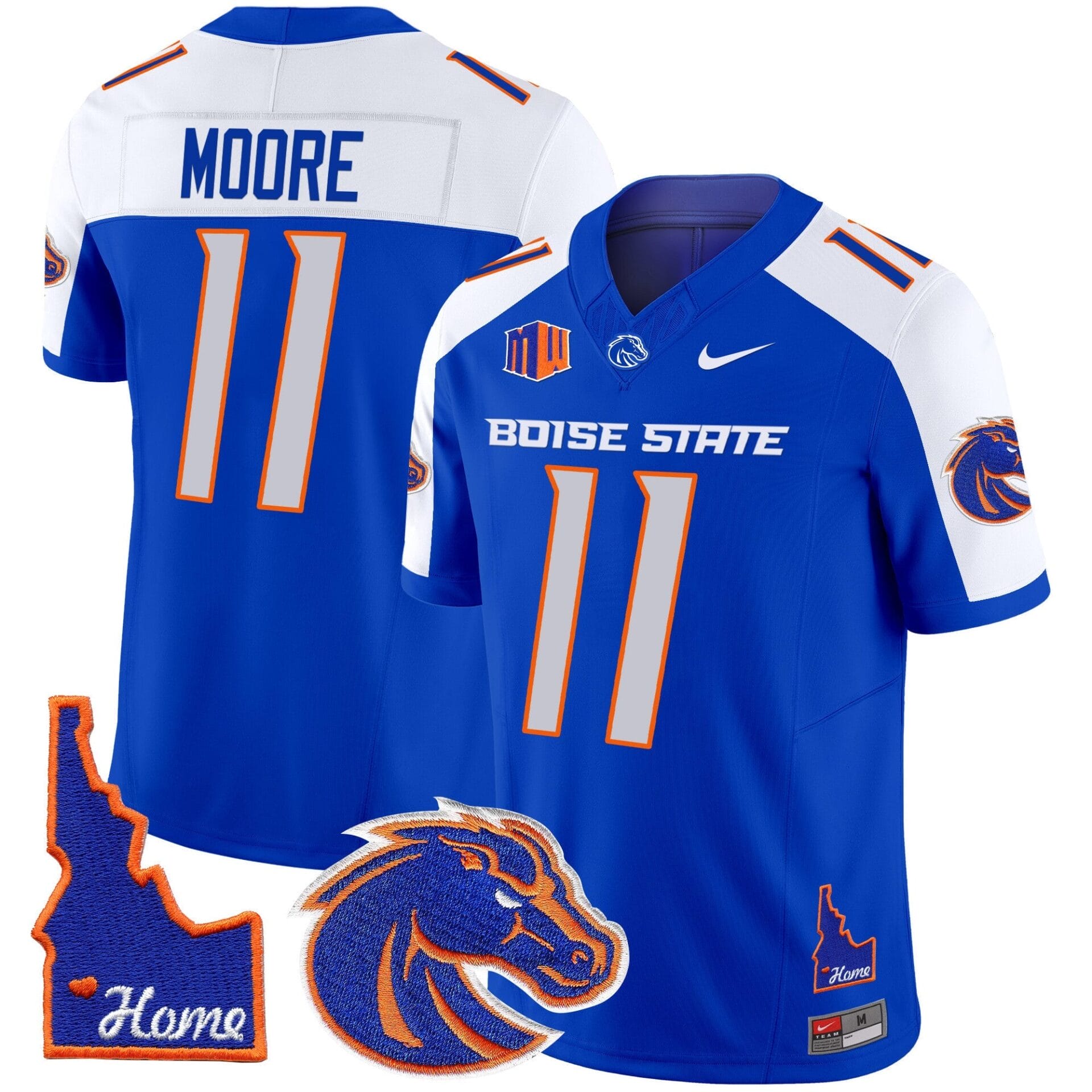 Boise State Broncos 2024 Home Patch Vapor Limited Jersey - All Stitched - Image 5