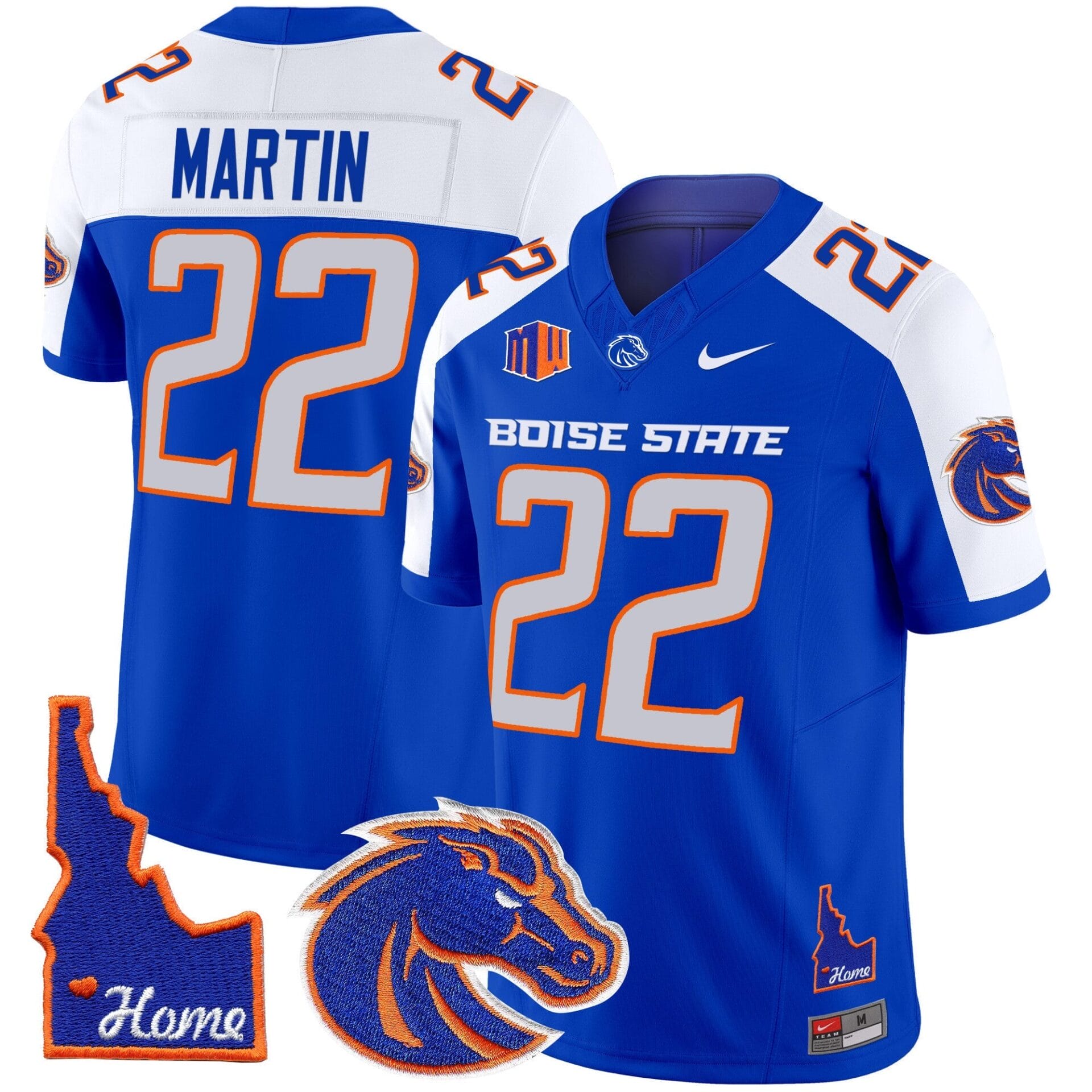 Boise State Broncos 2024 Home Patch Vapor Limited Jersey - All Stitched - Image 6