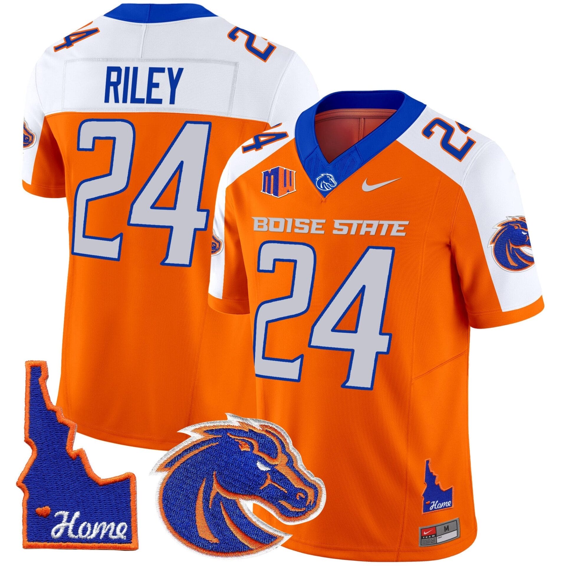 Boise State Broncos 2024 Home Patch Vapor Limited Jersey - All Stitched - Image 15