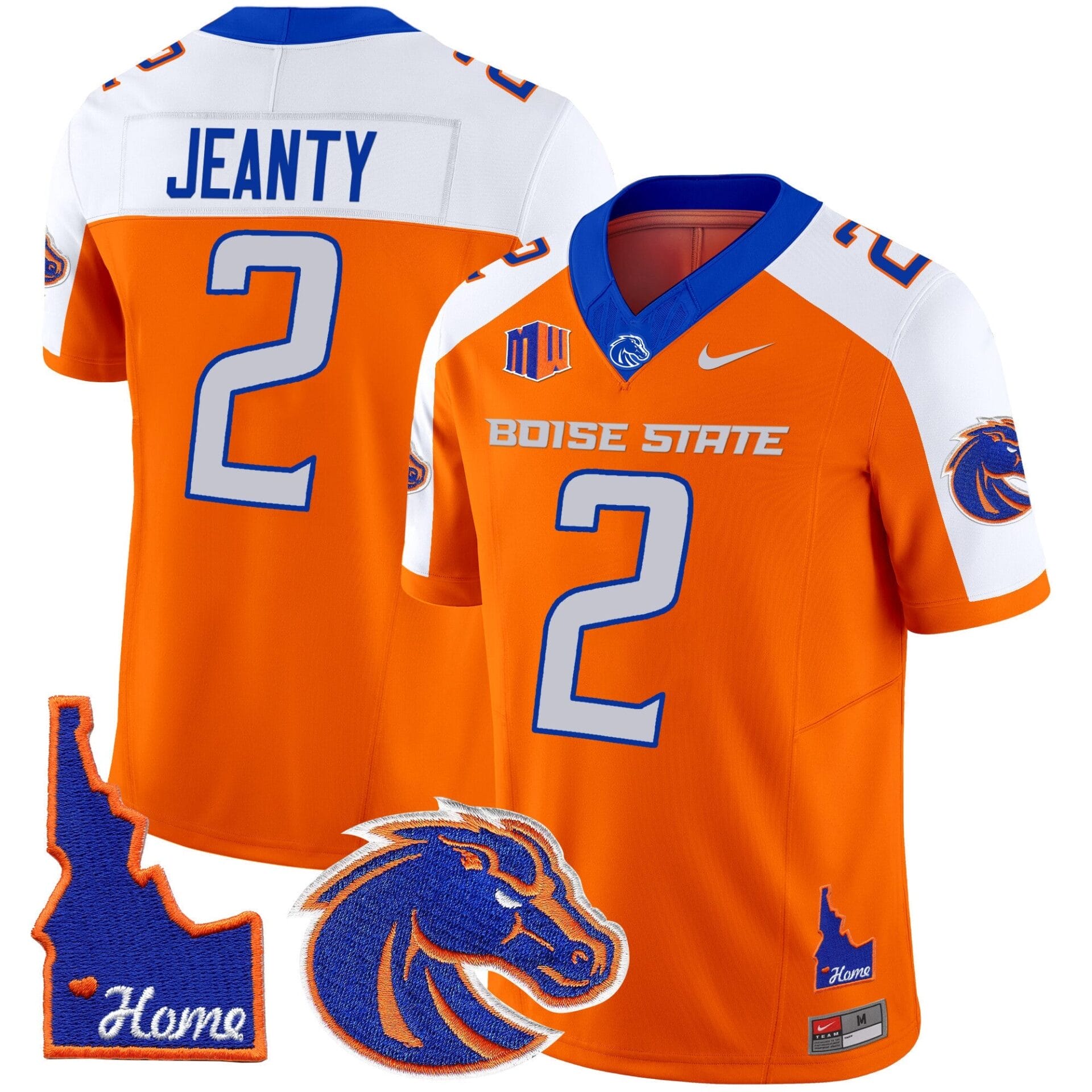 Boise State Broncos 2024 Home Patch Vapor Limited Jersey - All Stitched - Image 9