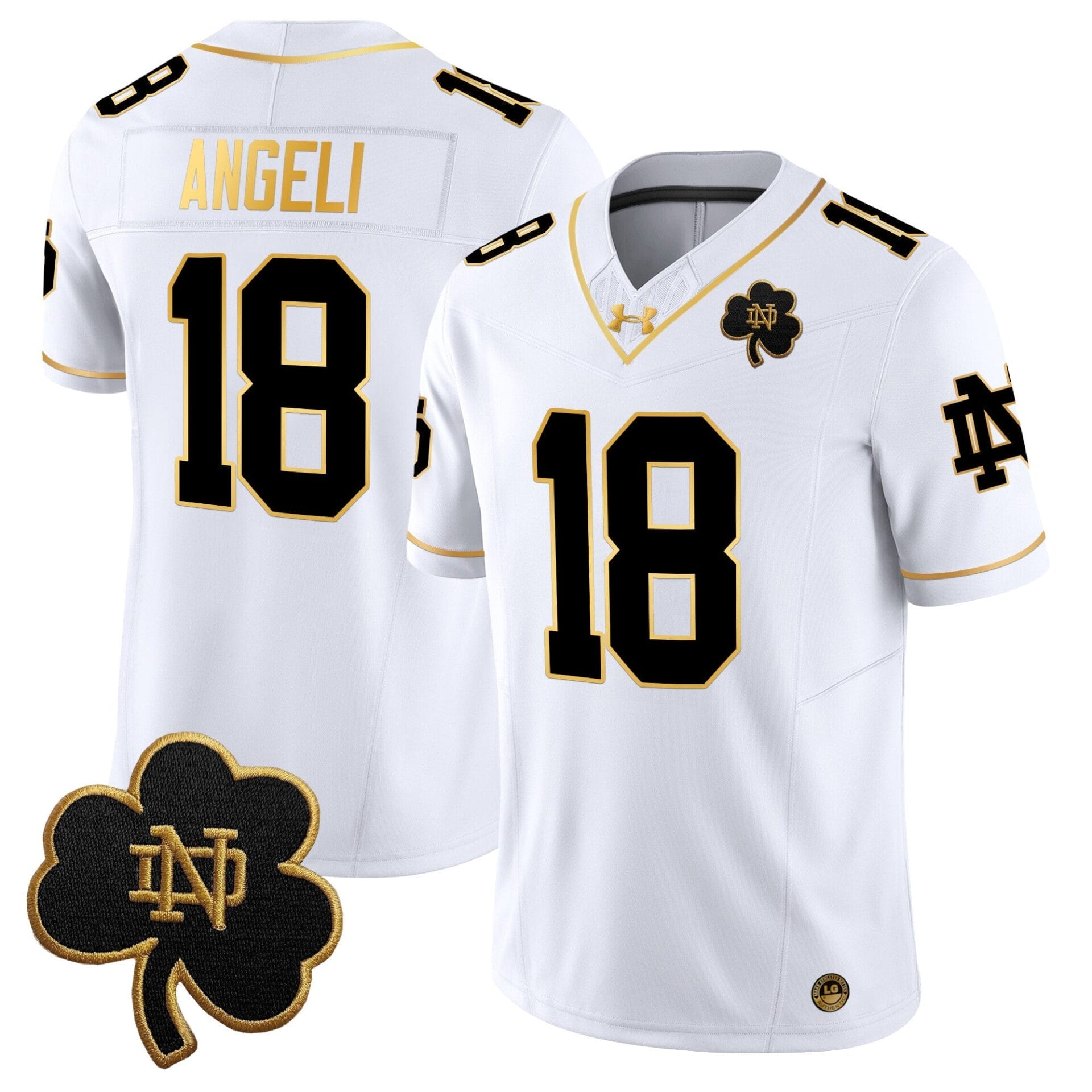 Notre Dame Fighting Irish 2024 Gold Vapor Limited Jersey - All Stitched - Image 17