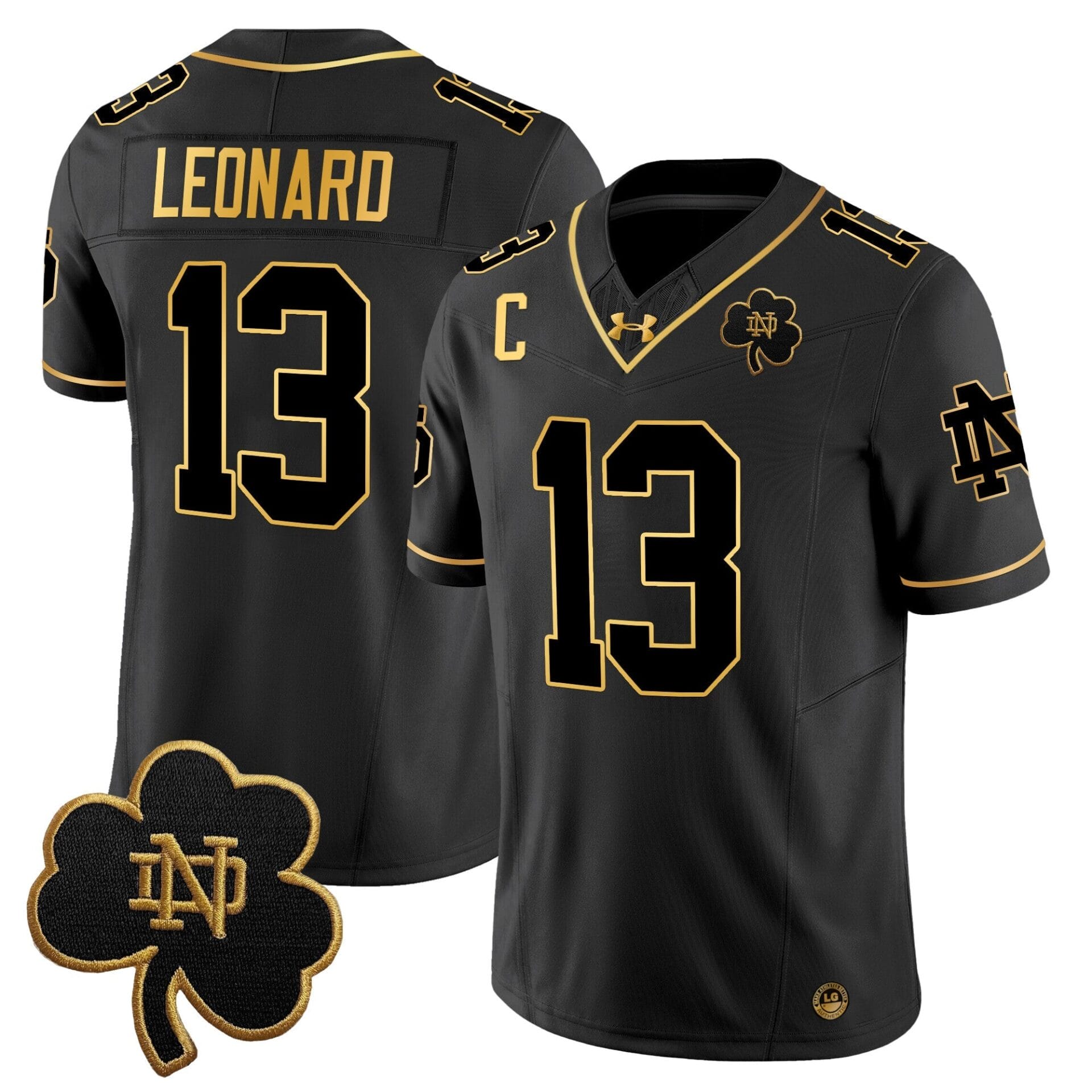 Notre Dame Fighting Irish 2024 Gold Vapor Limited Jersey - All Stitched - Image 20